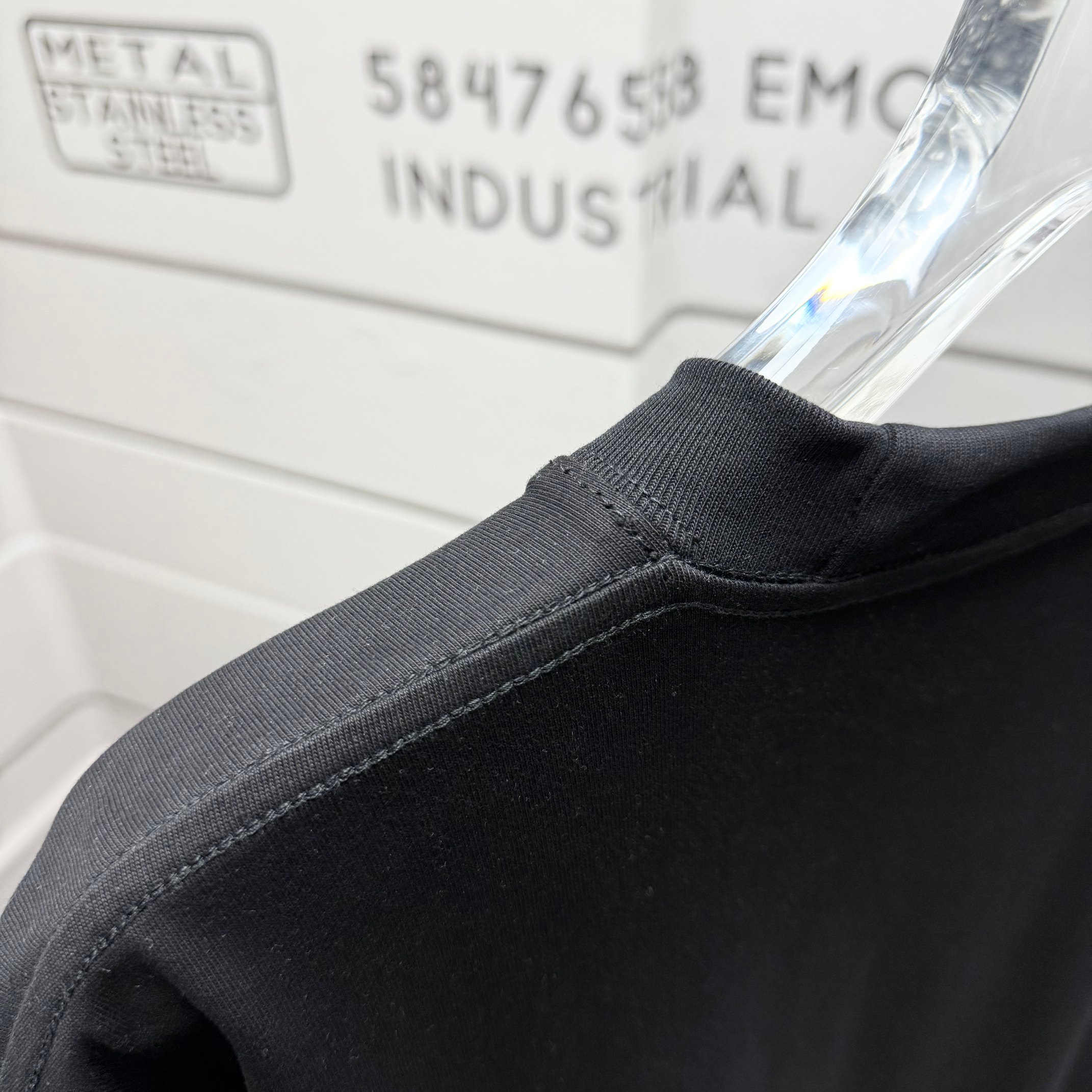 バレンシアガtシャツ 値段激安通販 プリント 男女兼用 純綿 トップス 半袖 ブラック_5