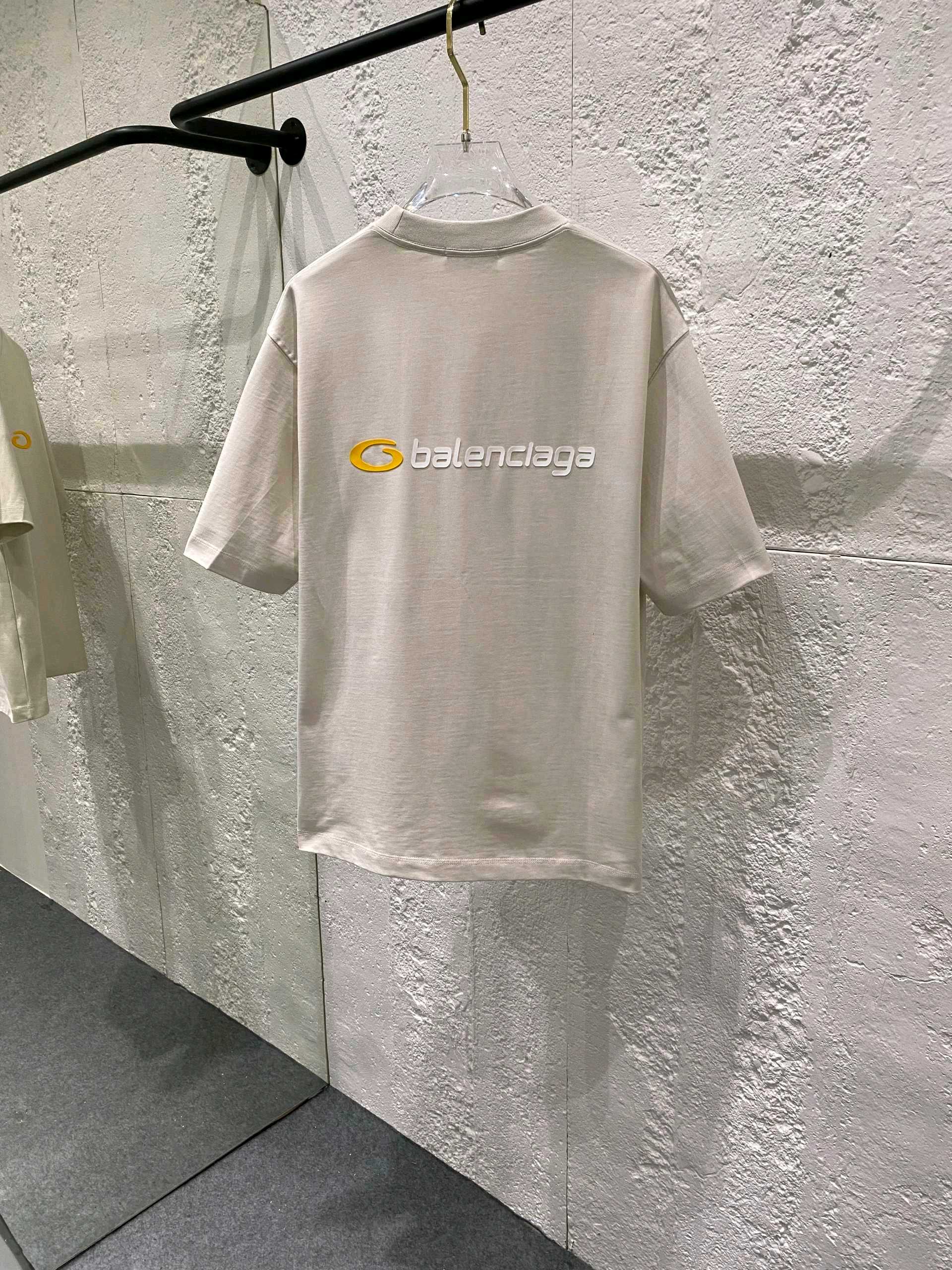 バレンシアガのtシャツスーパーコピー プリント 上質材料 ゆったり 純綿 トップス 短袖 グレー_2