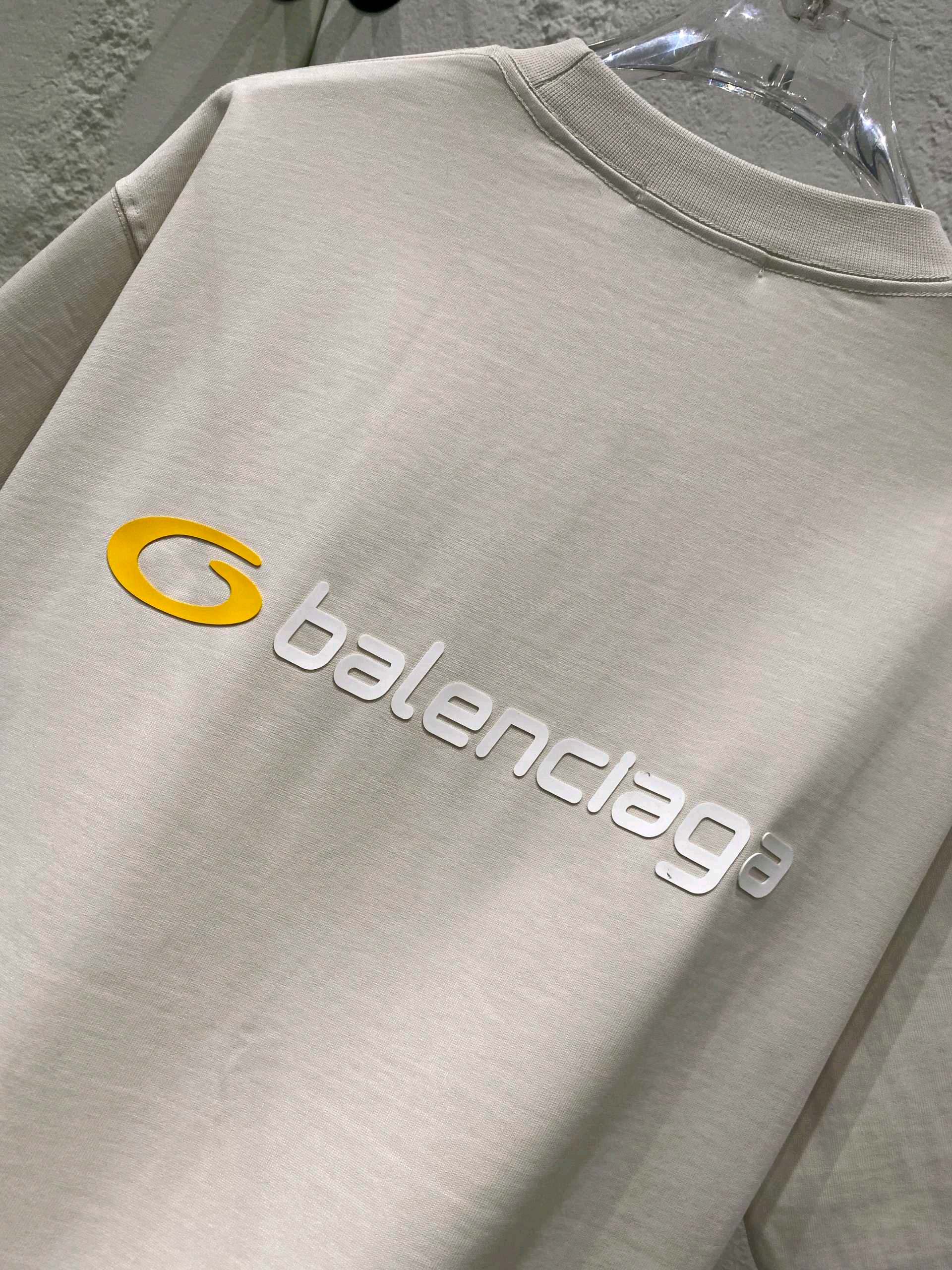 バレンシアガのtシャツスーパーコピー プリント 上質材料 ゆったり 純綿 トップス 短袖 グレー_3