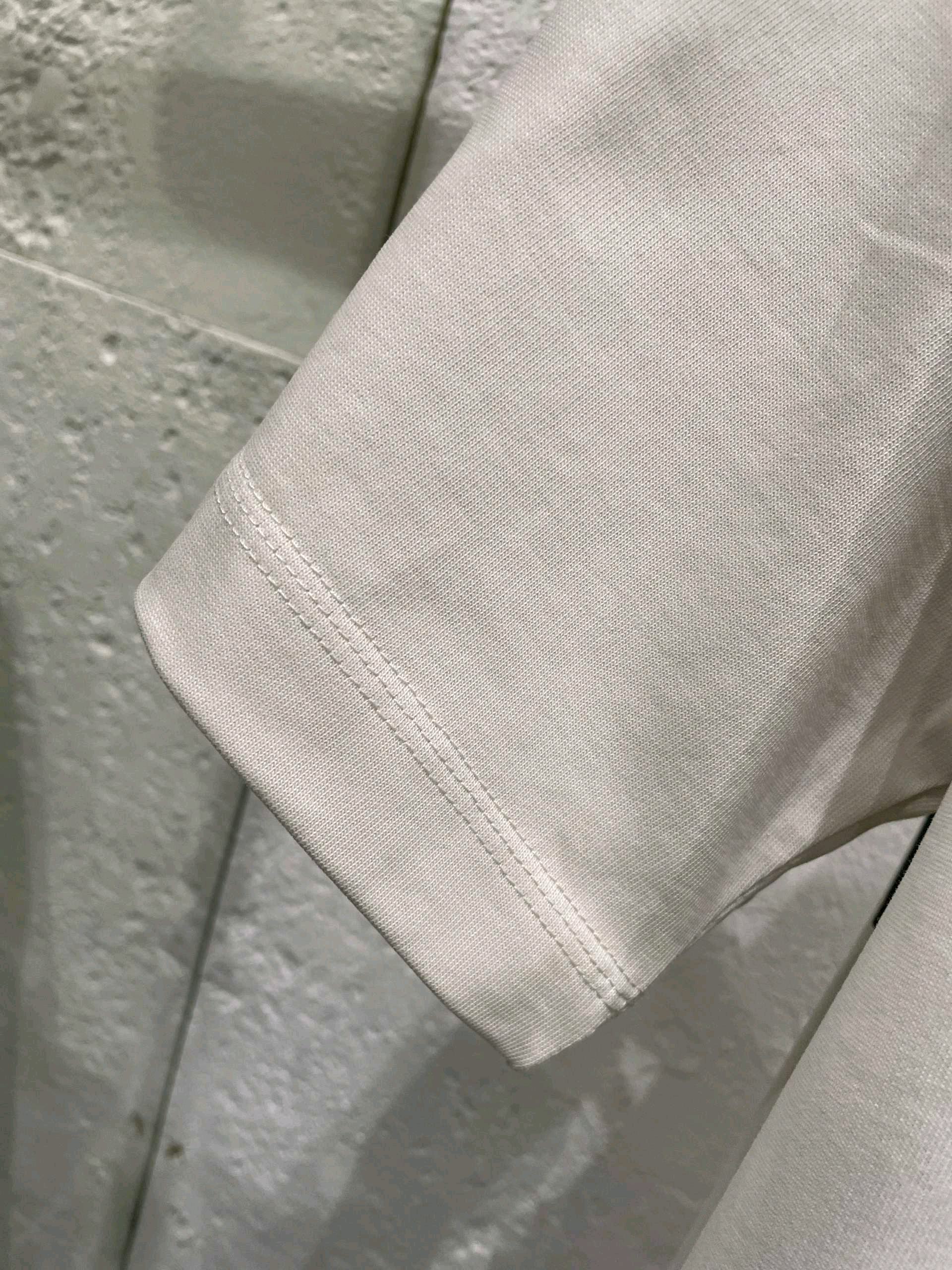 バレンシアガ 無地tシャツスーパーコピー 高品質 プリント 純綿 トップス ゆったり ホワイト_7