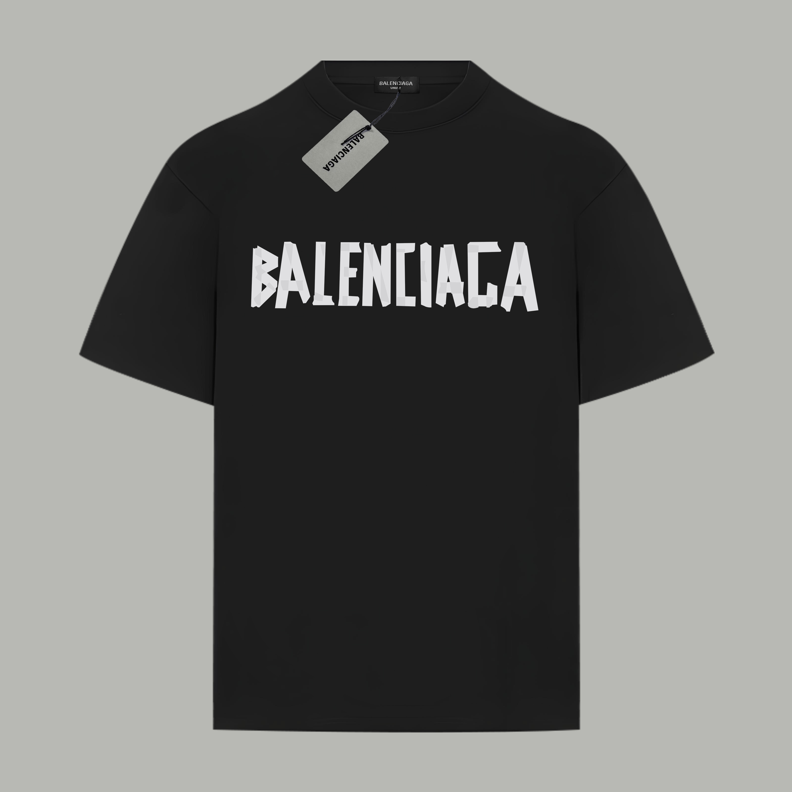 大人気 レディース バレンシアガtシャツコピー トップス 純綿 柔らかい プリント 半袖 ブラック_1