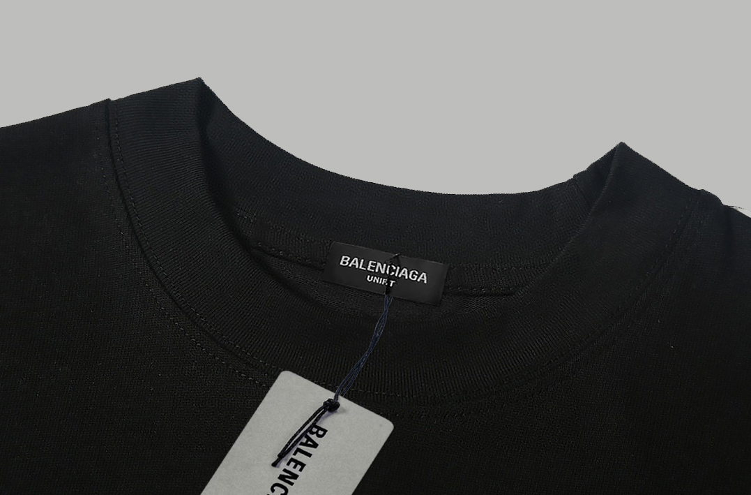 お買い得品 バレンシアガtシャツコーデスーパーコピー トップス 純綿 無袖 触り心地が良い ブラック_3