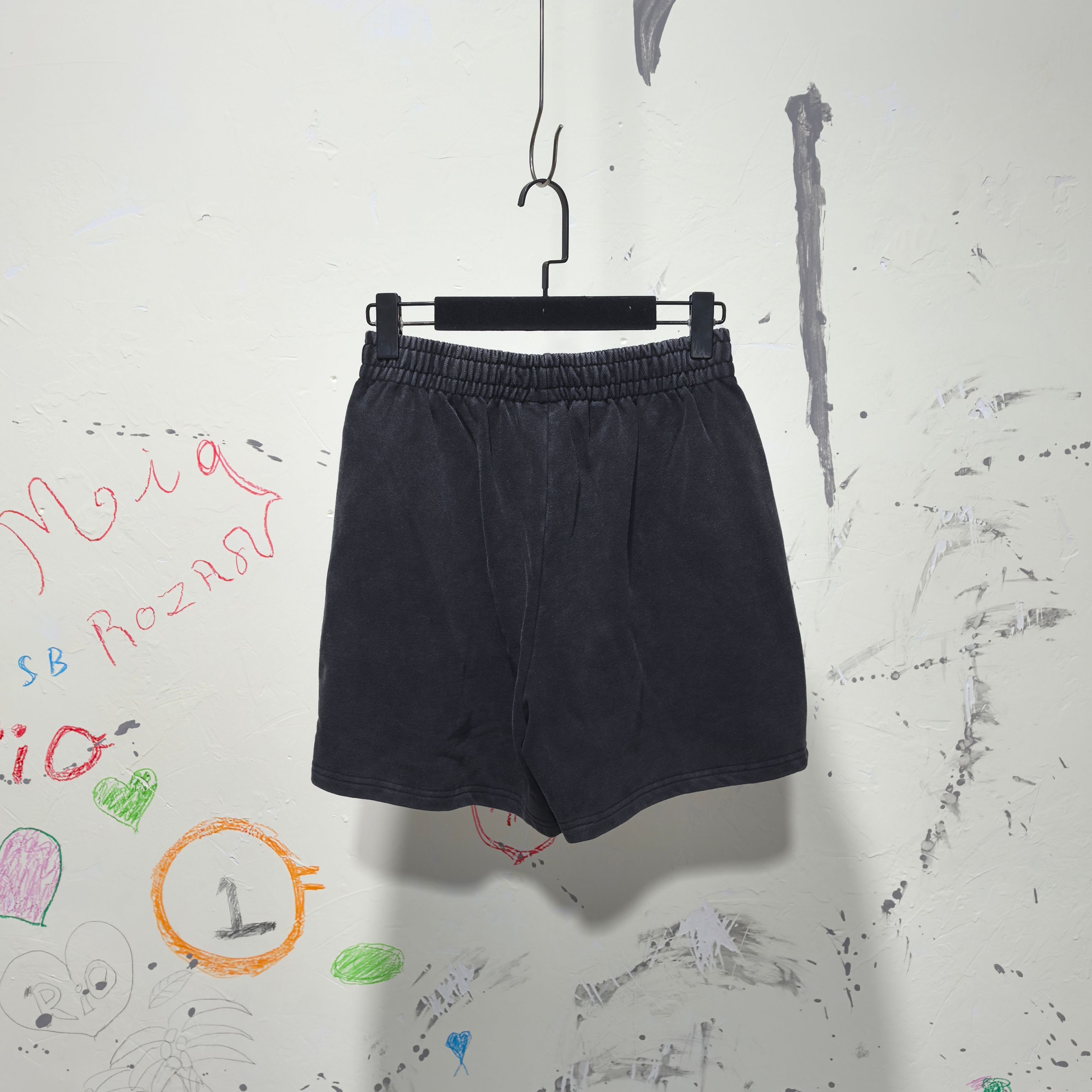 バレンシアガ パンツ サイズＮ級品 ショットズボン 純綿 ロゴ刺繍 ランニング ブラック_8