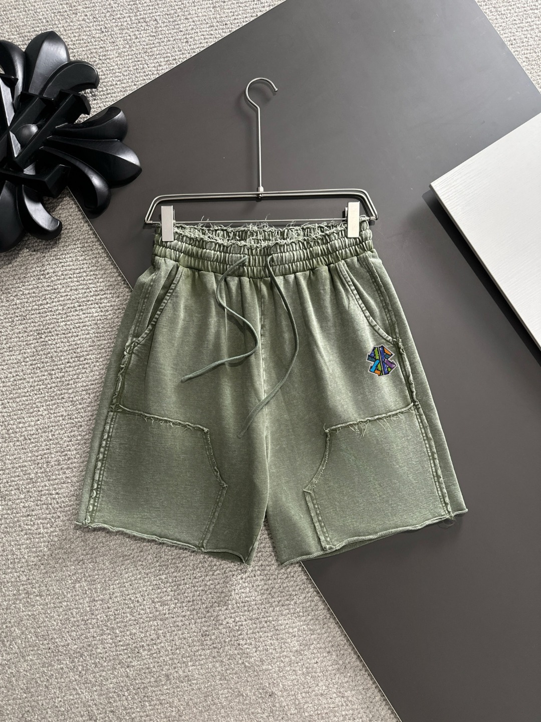balenciaga パンツコピー 柔らかい ショットズボン ゆったり 綿 グリーン_1