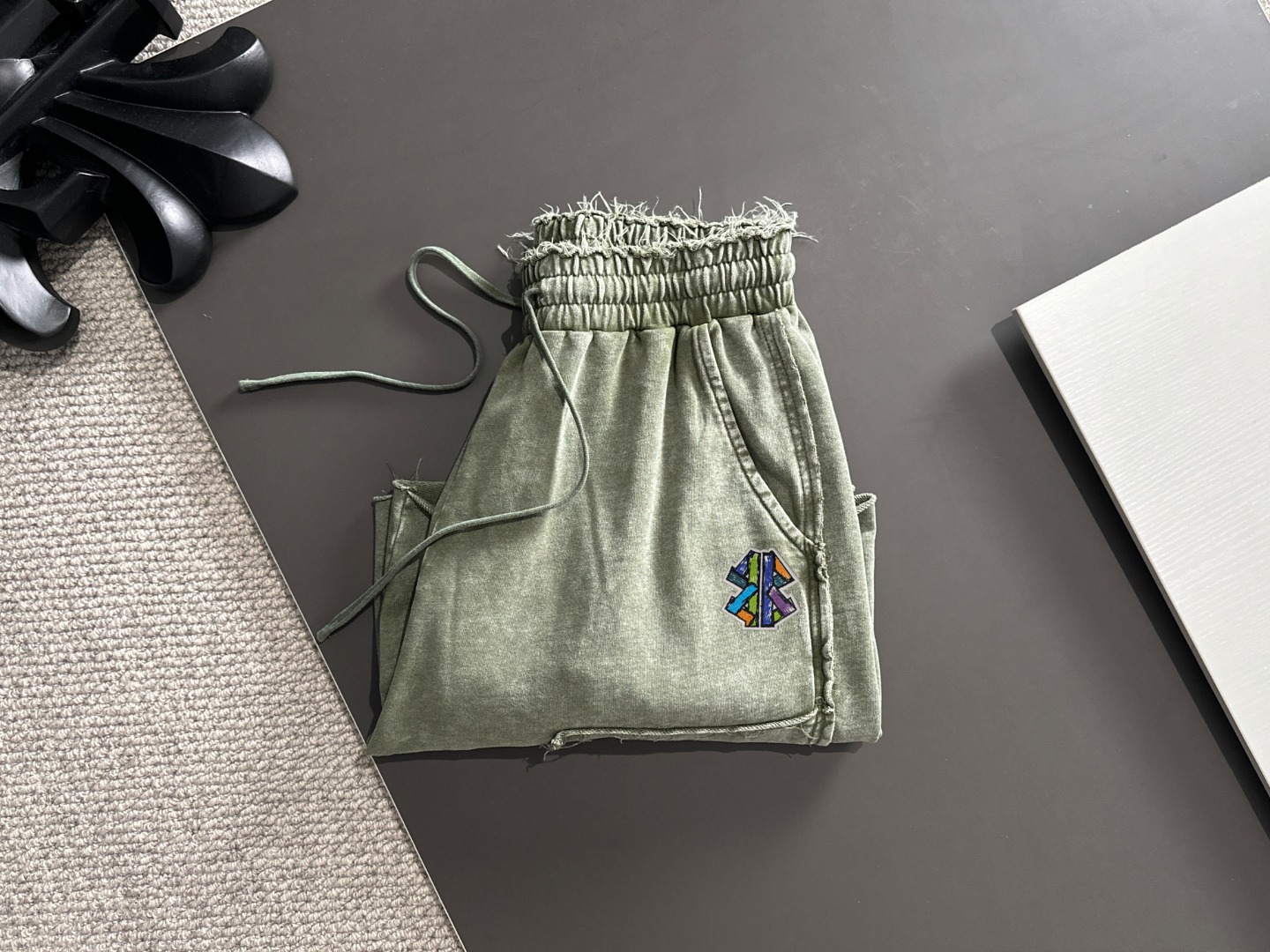 balenciaga パンツコピー 柔らかい ショットズボン ゆったり 綿 グリーン_2