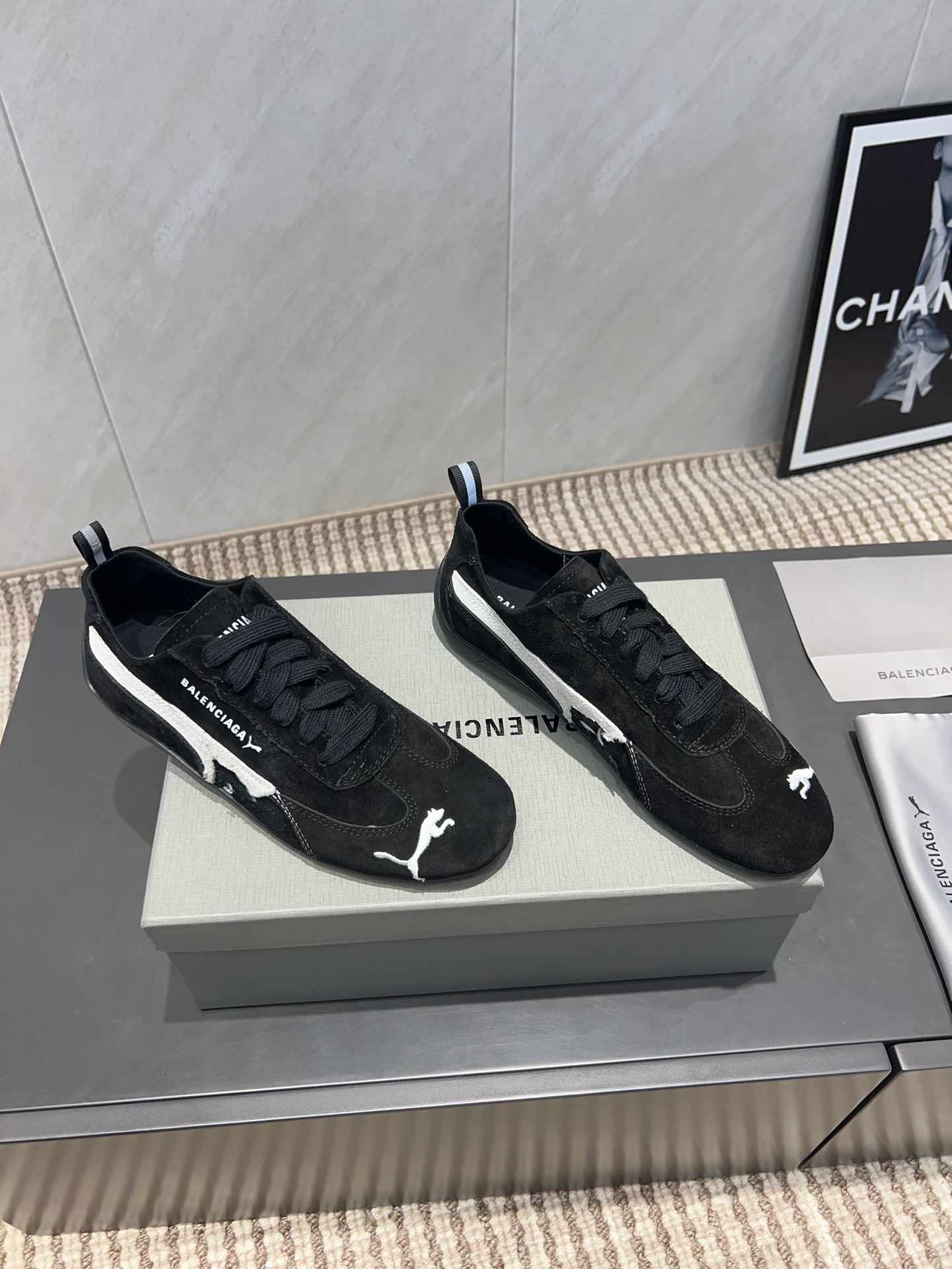 balenciaga シューズ メンズスーパーコピー カジュアル スニーカー PUMAとコラボ 運動 ブラック_1