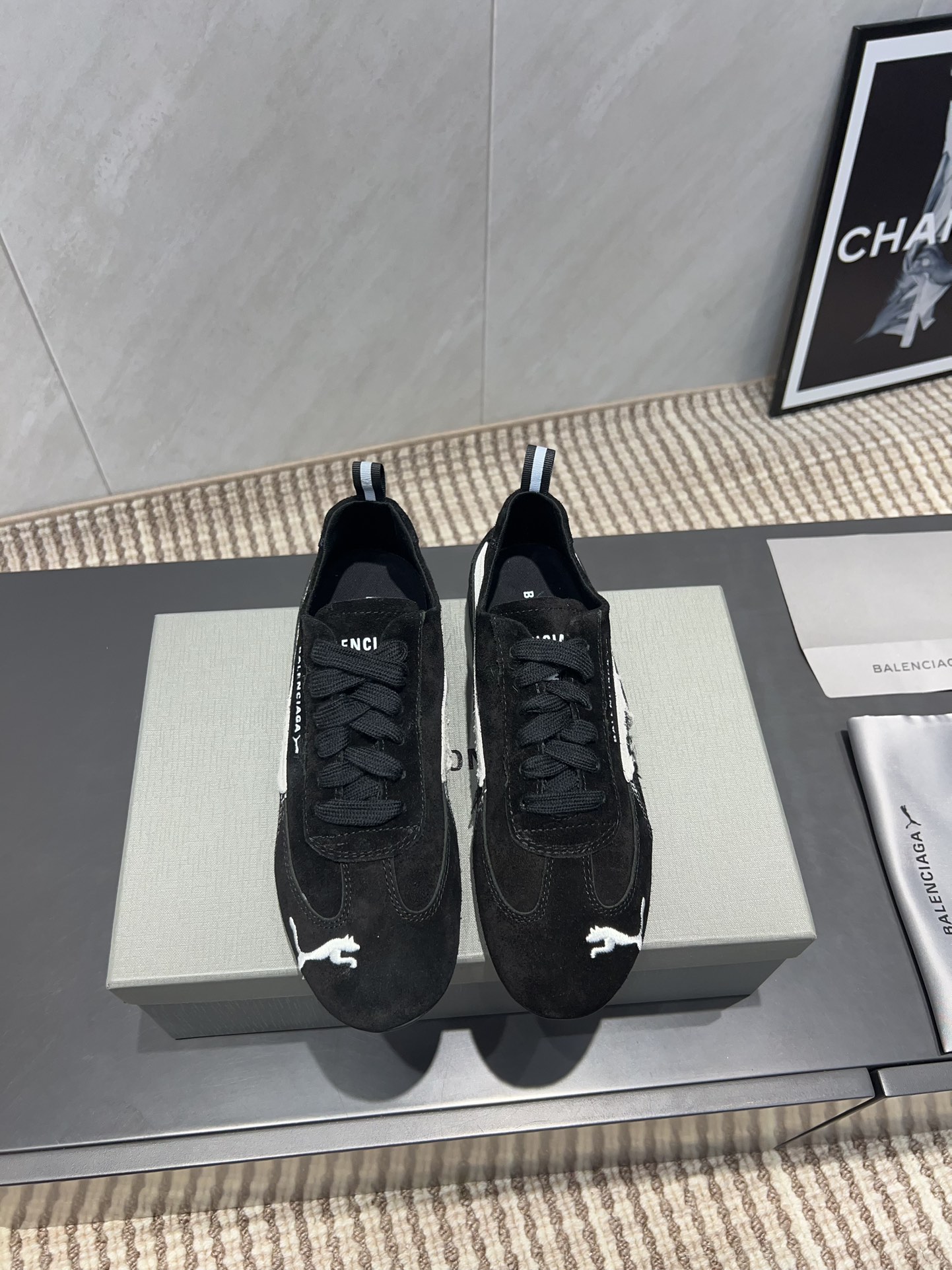 balenciaga シューズ メンズスーパーコピー カジュアル スニーカー PUMAとコラボ 運動 ブラック_2