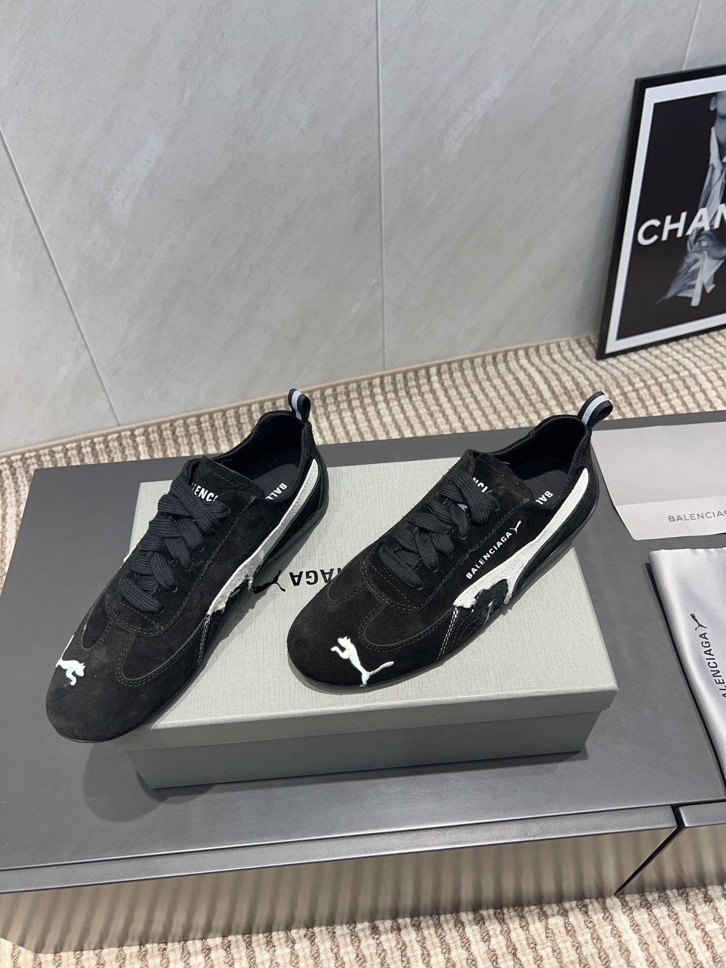 balenciaga シューズ メンズスーパーコピー カジュアル スニーカー PUMAとコラボ 運動 ブラック_3