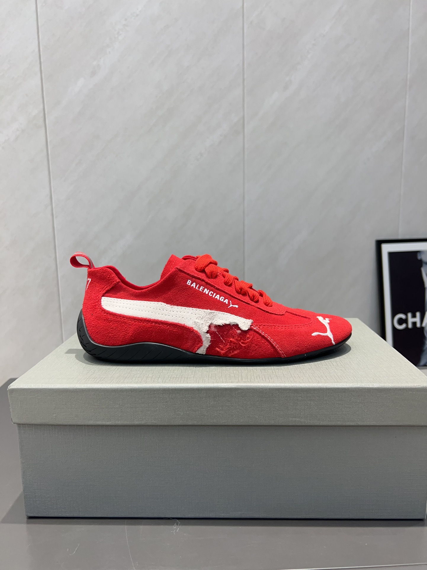 balenciaga スニーカー トリプル sコピー カジュアルシューズ PUMAとコラボ 運動 レッド_5