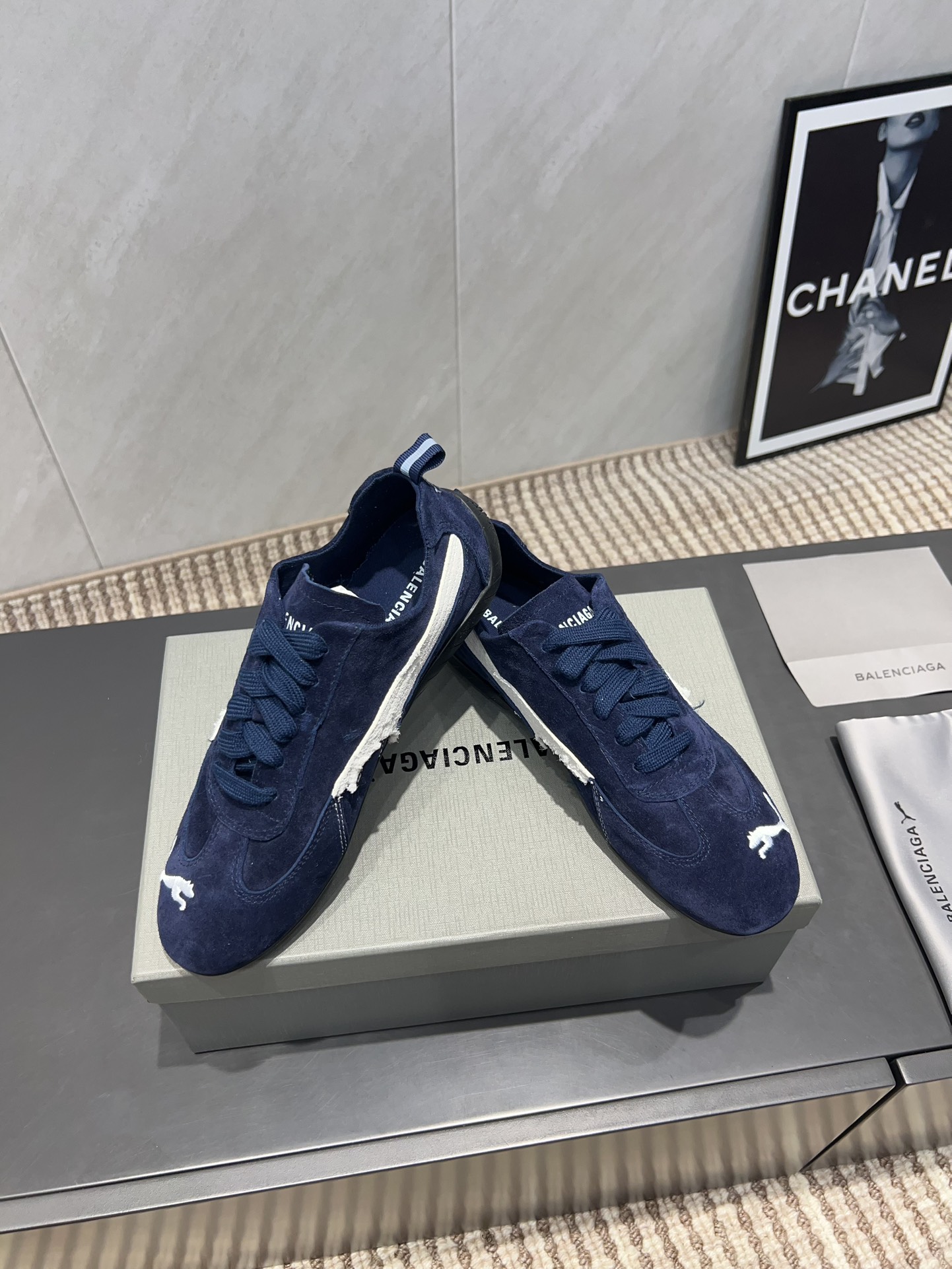 balenciaga スニーカー レディーススーパーコピー カジュアルシューズ PUMAとコラボ 運動 ブルー_6