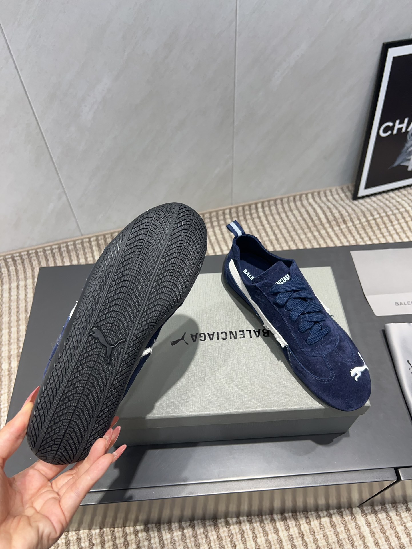 balenciaga スニーカー レディーススーパーコピー カジュアルシューズ PUMAとコラボ 運動 ブルー_9