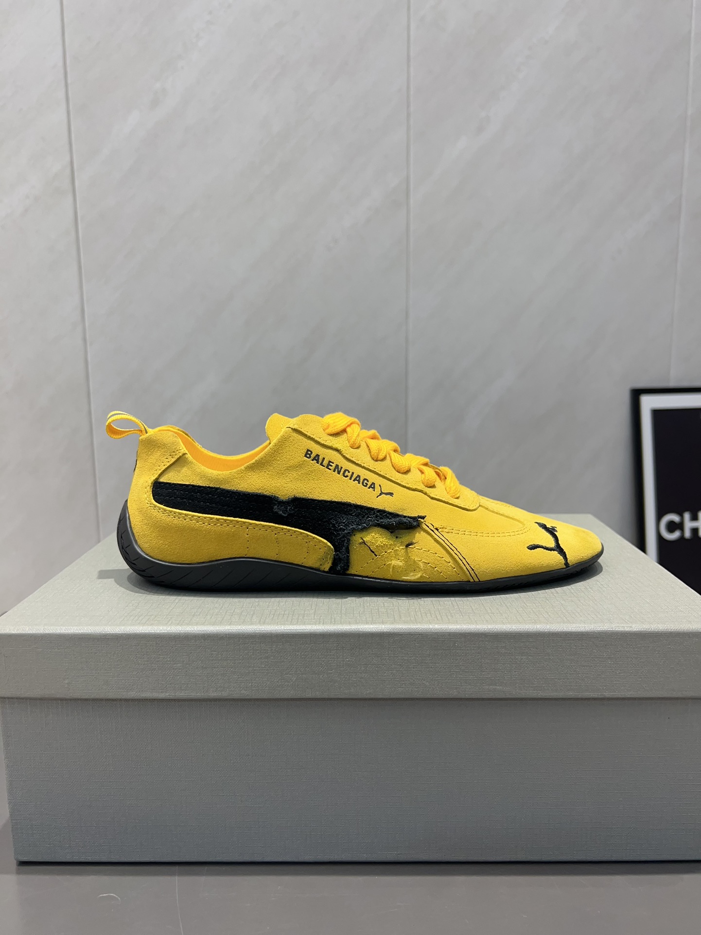 balenciaga スニーカー 安い偽物 カジュアルシューズ PUMAとコラボ 運動 イエロー_5