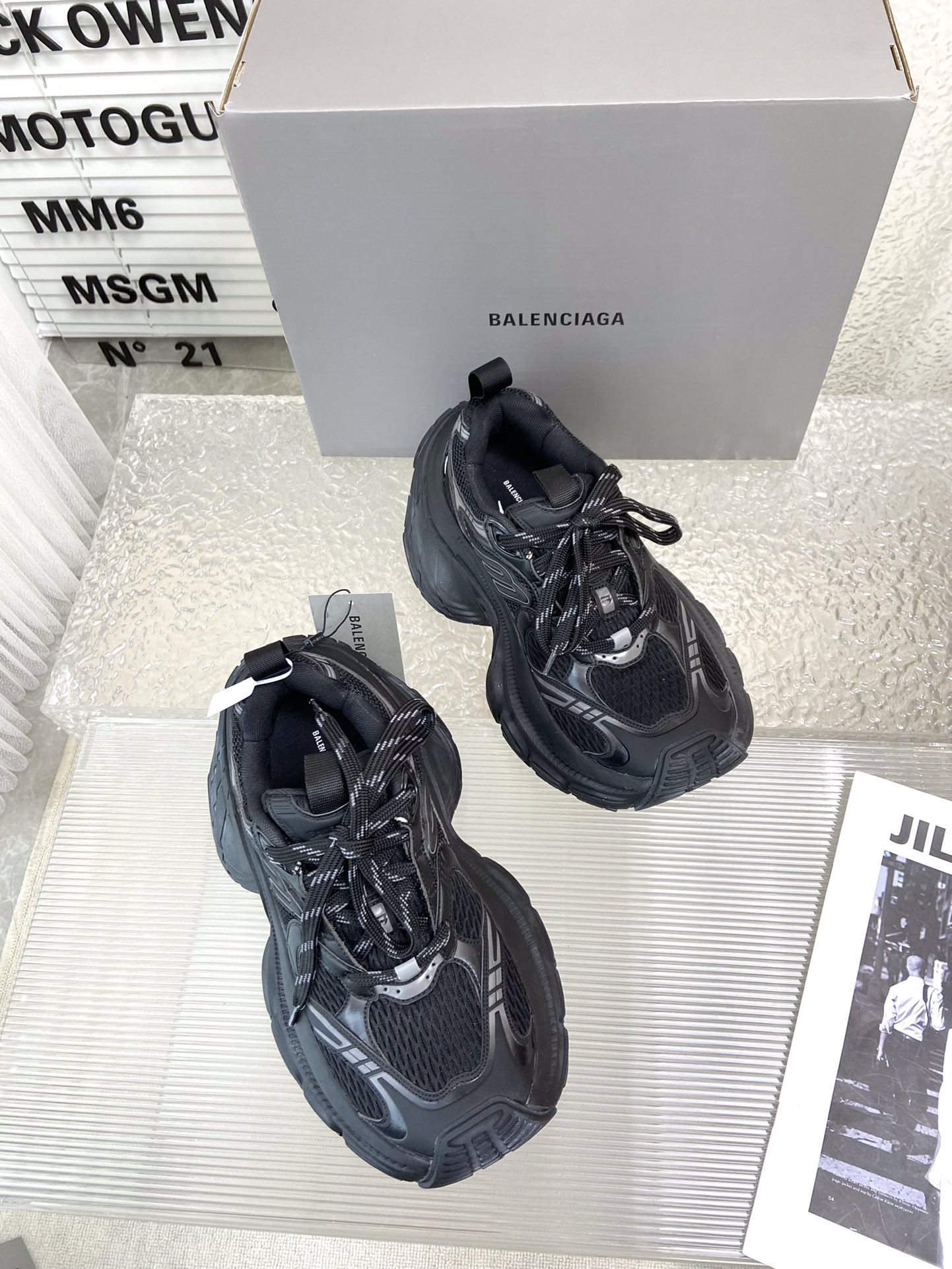 balenciaga スペース シューズ激安通販 カジュアル 軽量 スニーカー ランニング 男女兼用 ブラック_2