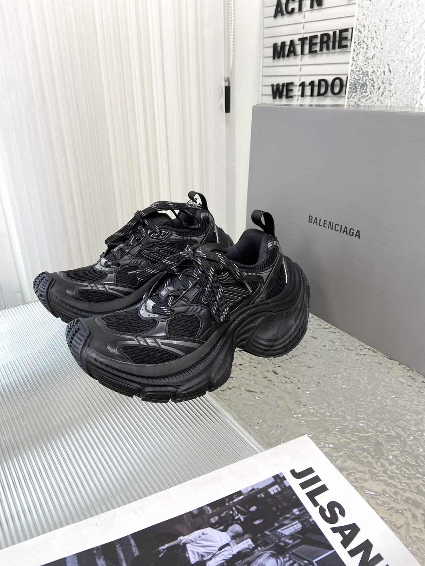 balenciaga スペース シューズ激安通販 カジュアル 軽量 スニーカー ランニング 男女兼用 ブラック_3