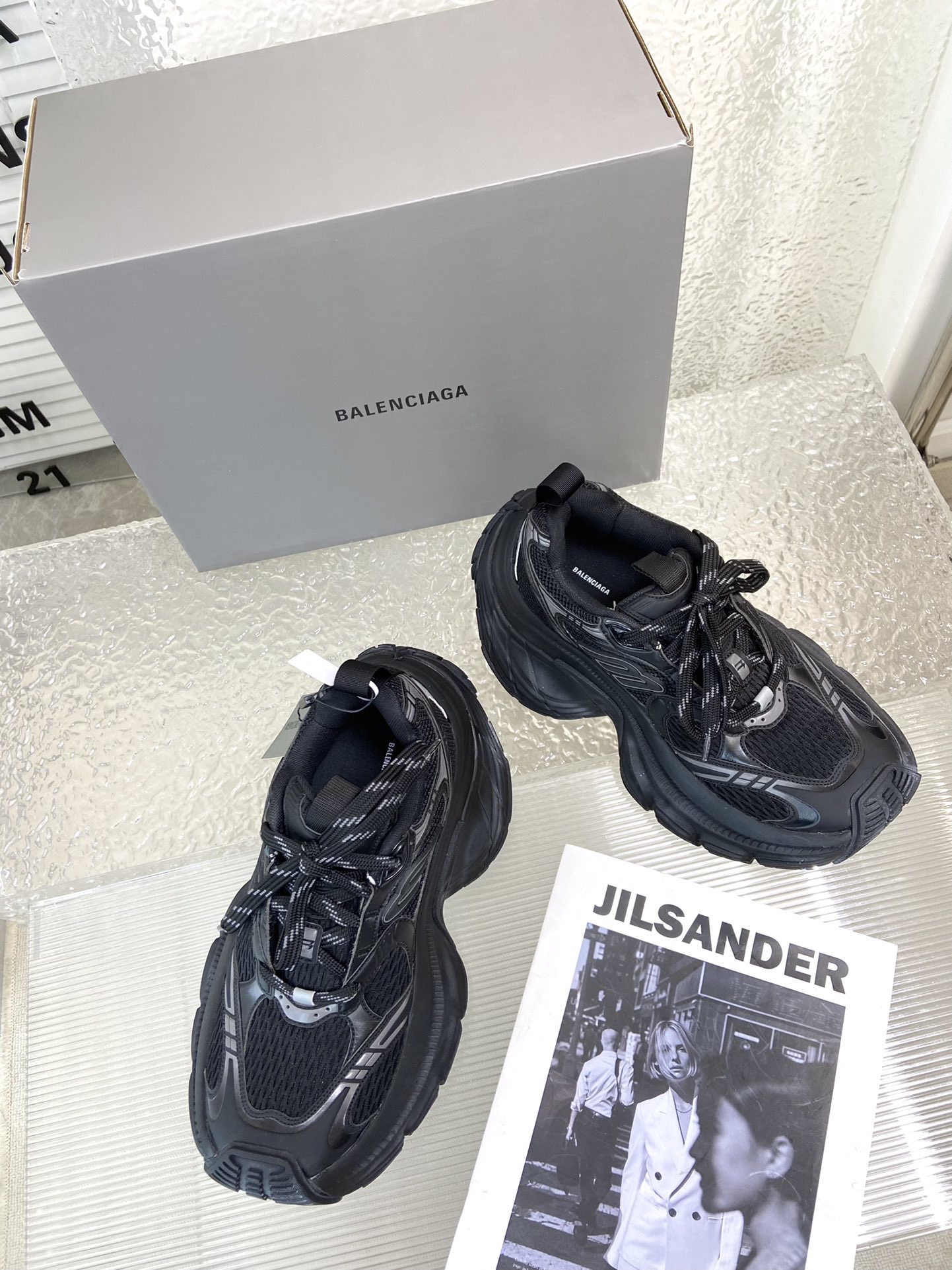 balenciaga スペース シューズ激安通販 カジュアル 軽量 スニーカー ランニング 男女兼用 ブラック_4