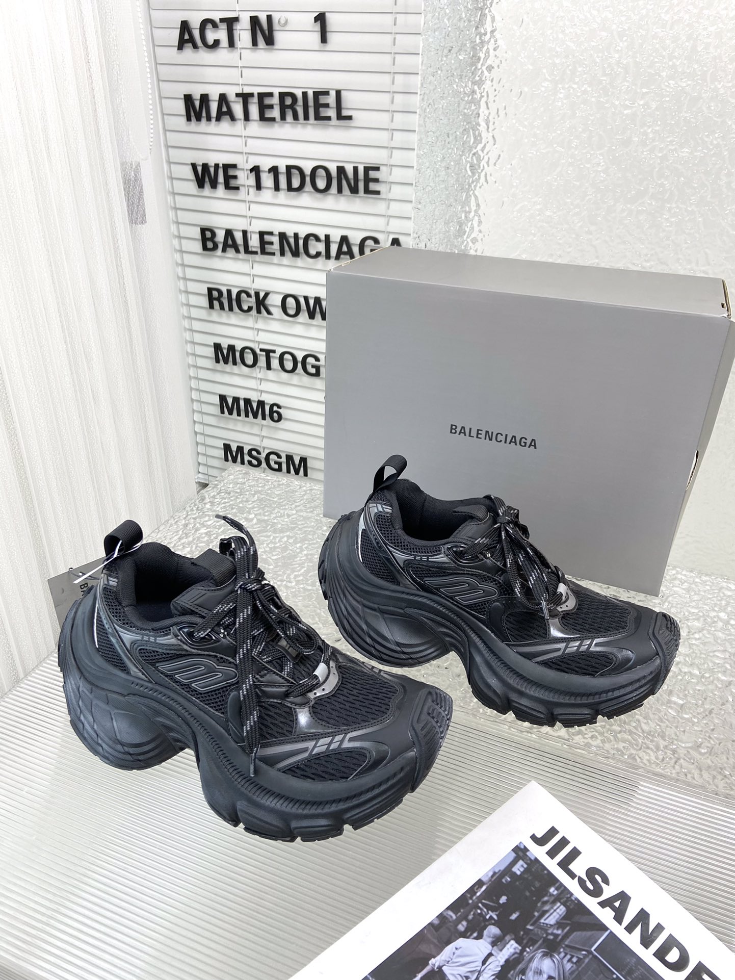 balenciaga スペース シューズ激安通販 カジュアル 軽量 スニーカー ランニング 男女兼用 ブラック_6