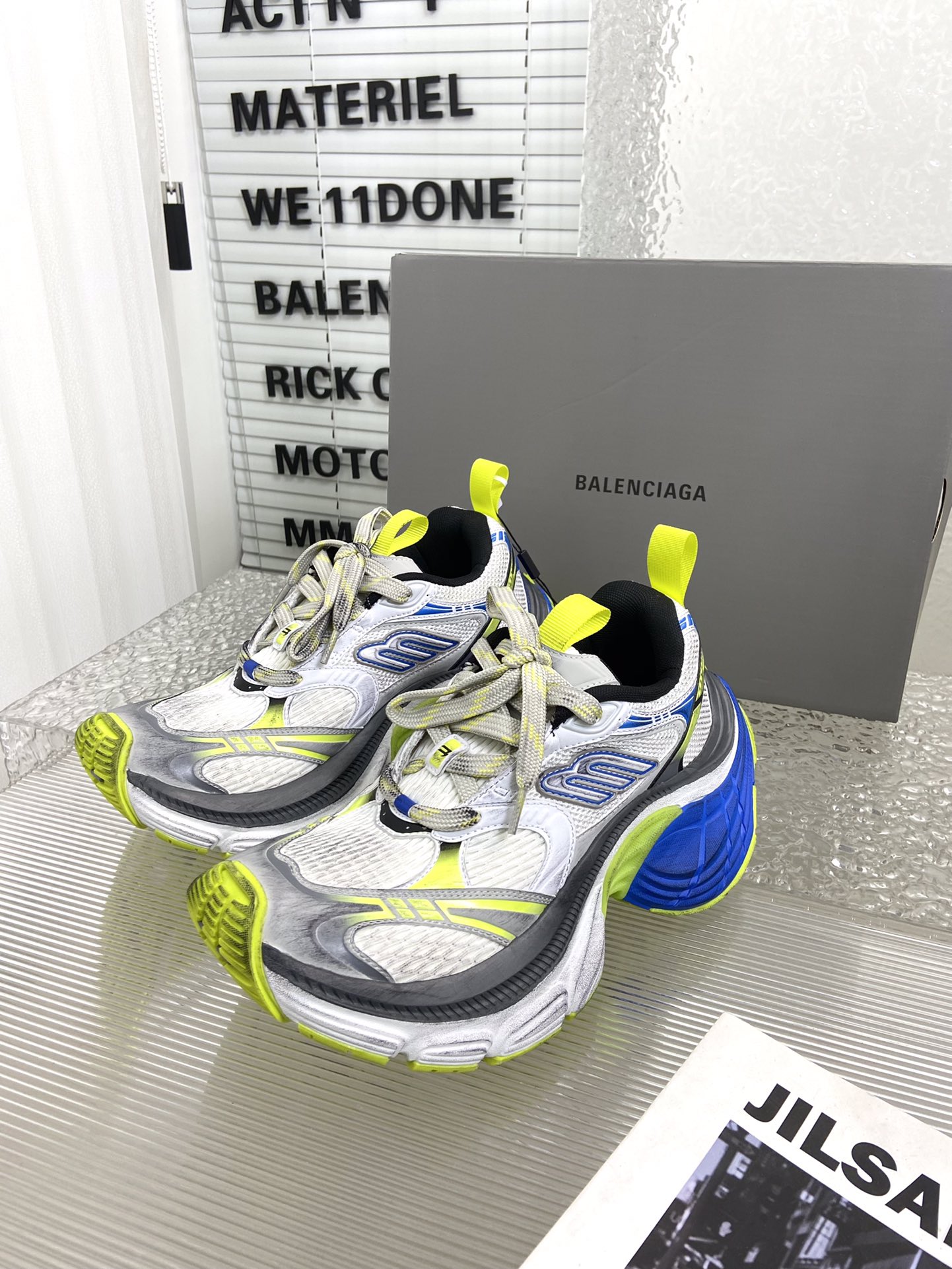 balenciaga ソックス スニーカーコピー カジュアル 軽量 シューズ ランニング 男女兼用 ブルー_1