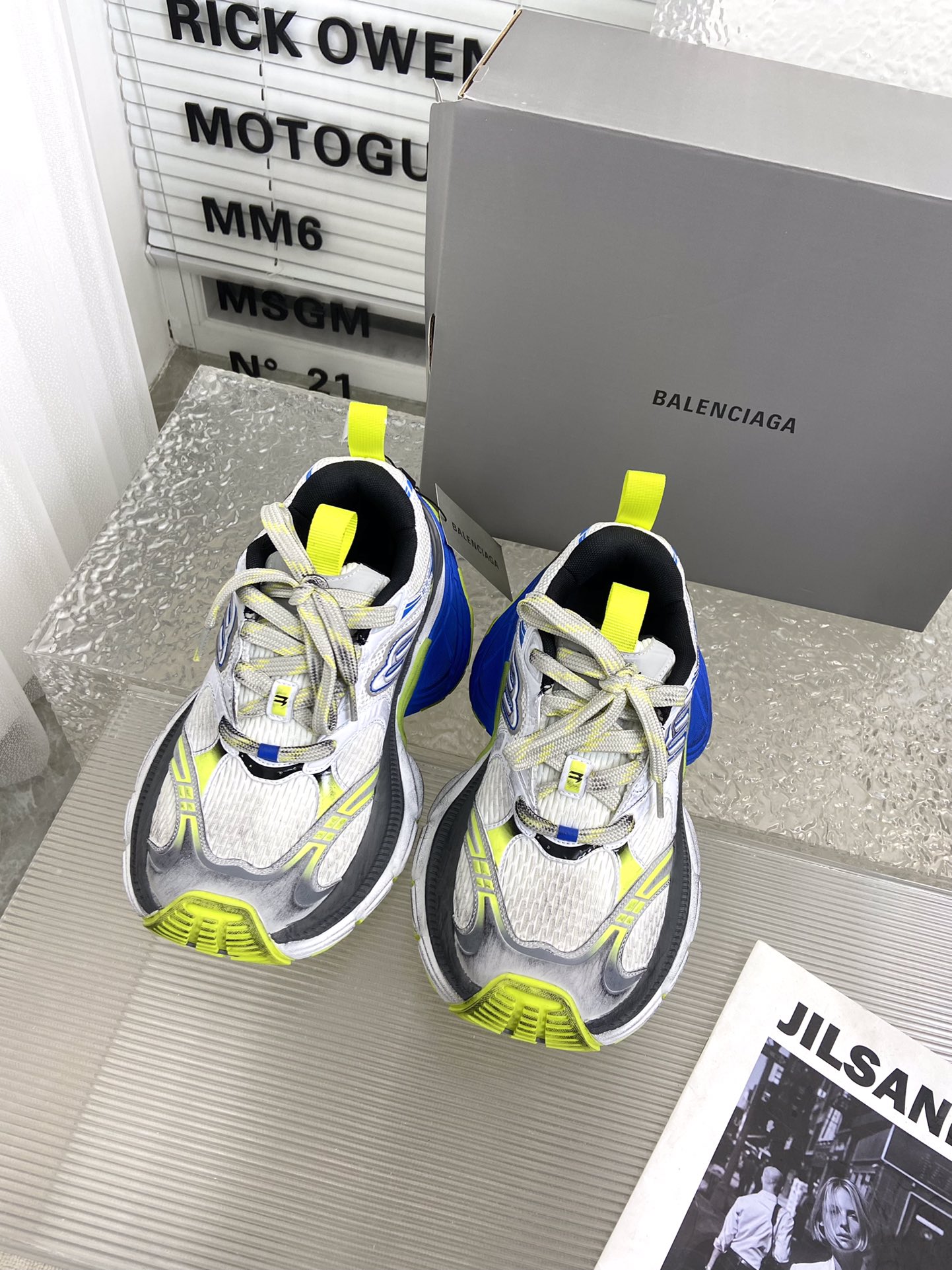 balenciaga ソックス スニーカーコピー カジュアル 軽量 シューズ ランニング 男女兼用 ブルー_2