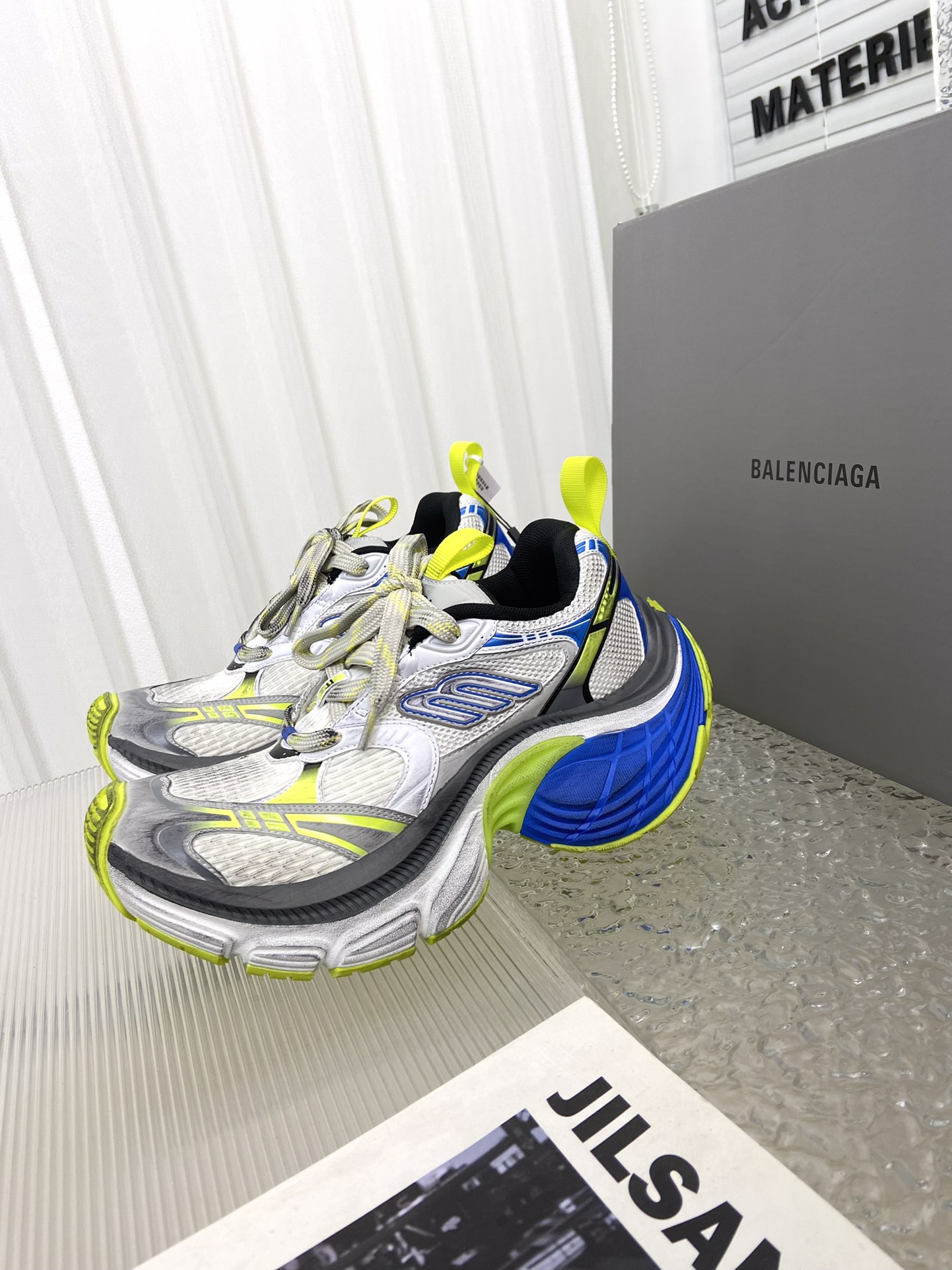 balenciaga ソックス スニーカーコピー カジュアル 軽量 シューズ ランニング 男女兼用 ブルー_3