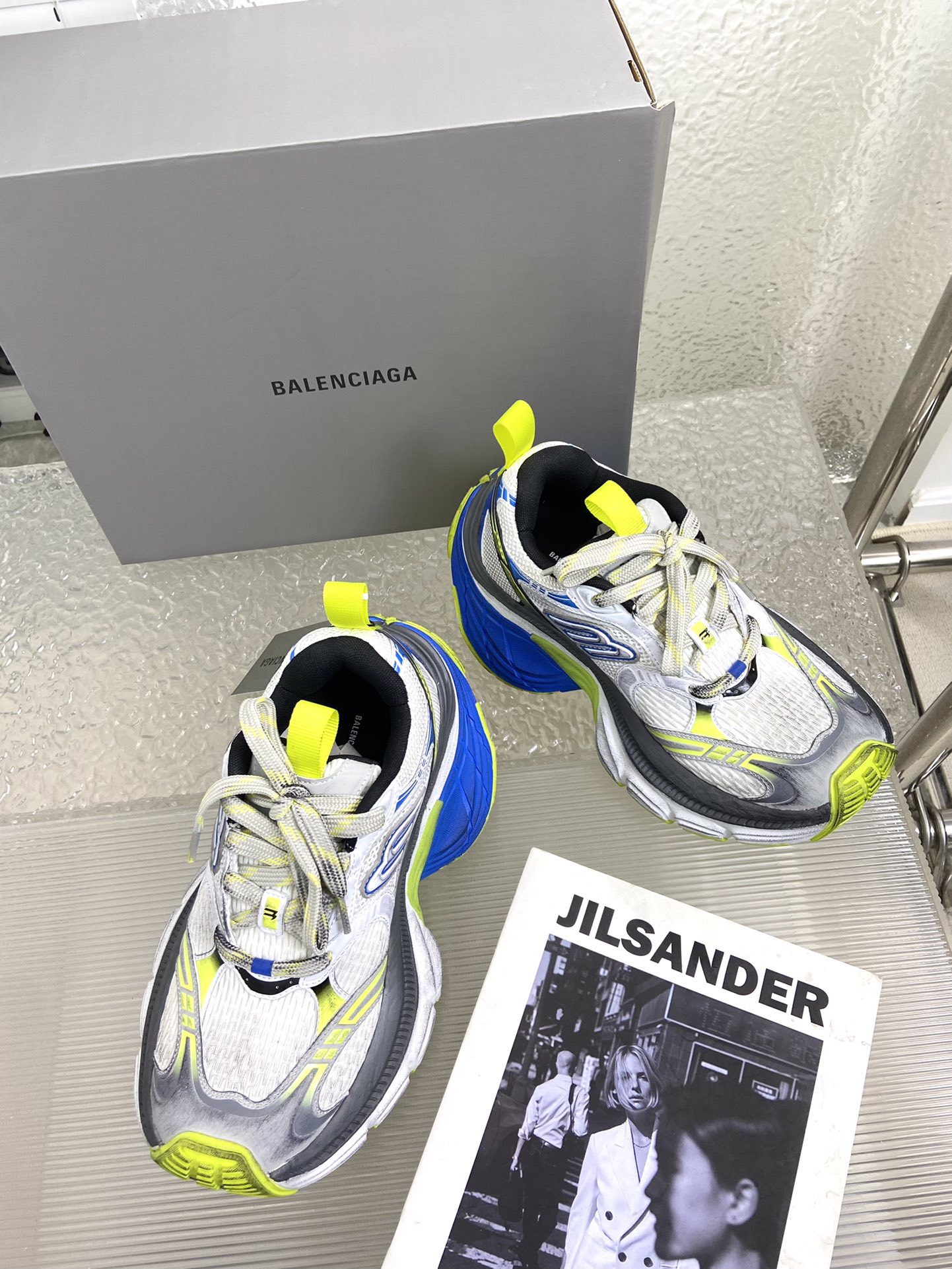 balenciaga ソックス スニーカーコピー カジュアル 軽量 シューズ ランニング 男女兼用 ブルー_4