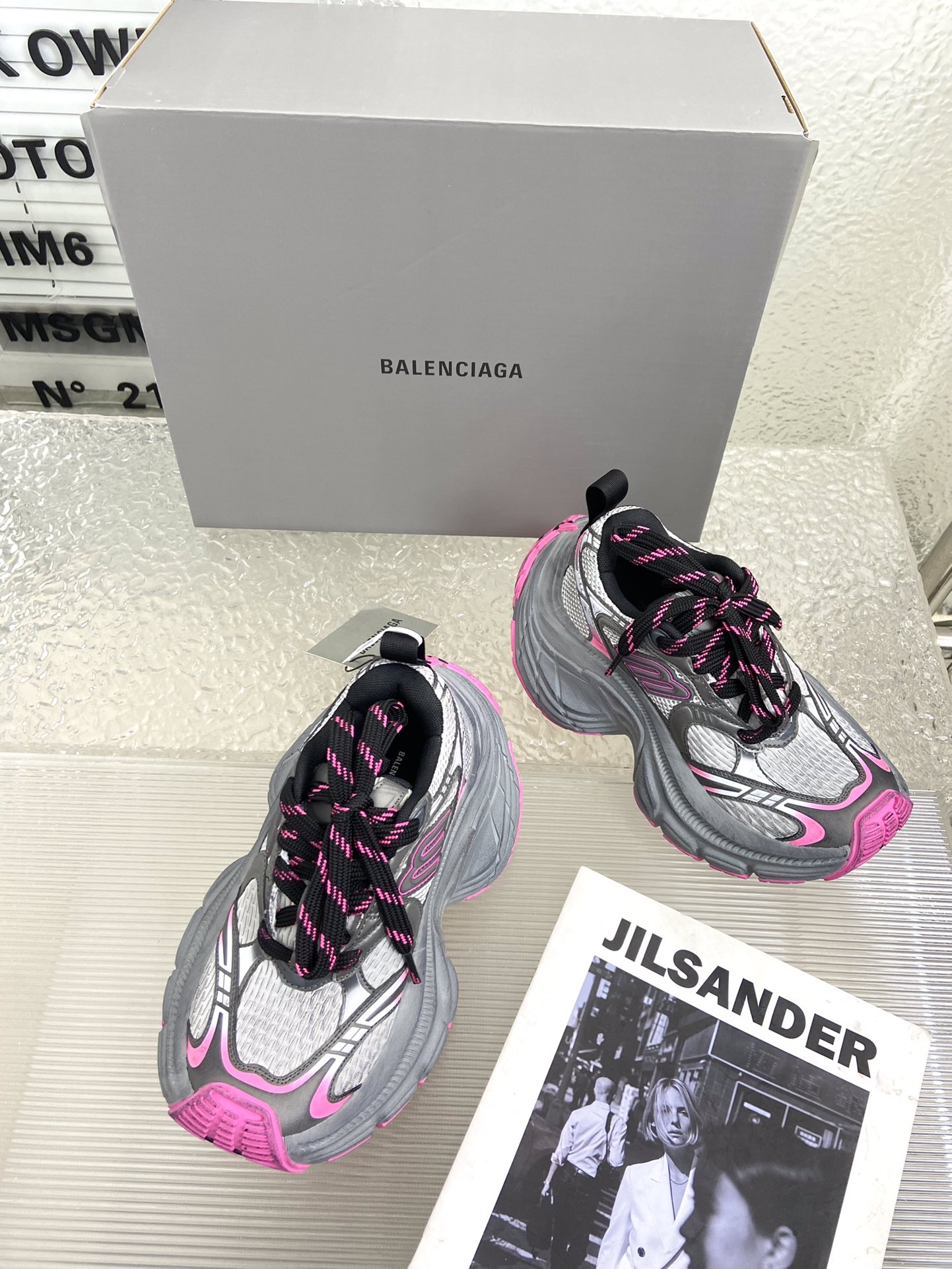 balenciaga トラック シューズスーパーコピー カジュアル 軽量 シューズ ランニング 男女兼用 ローズレッド_6