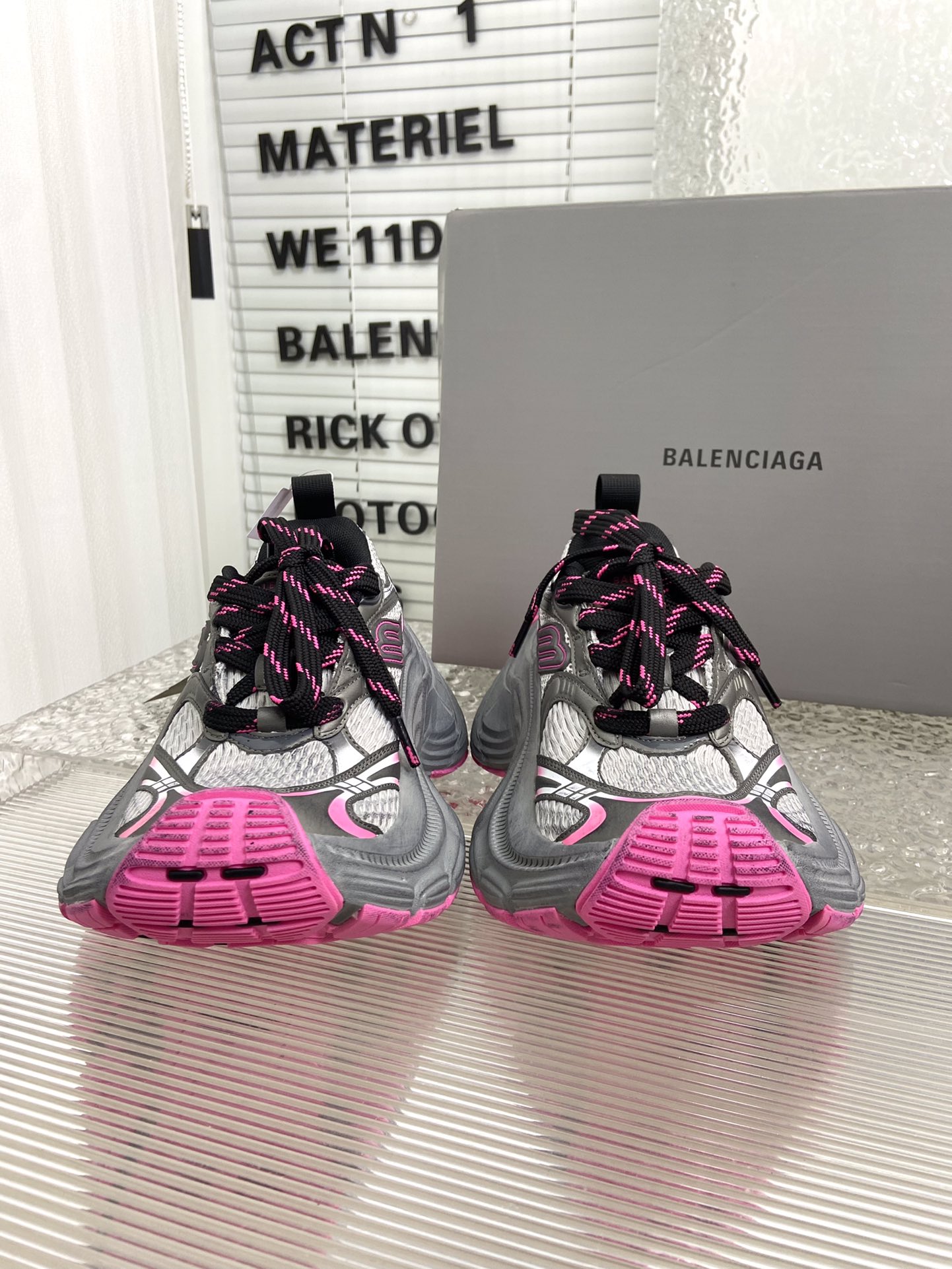 balenciaga トラック シューズスーパーコピー カジュアル 軽量 シューズ ランニング 男女兼用 ローズレッド_7
