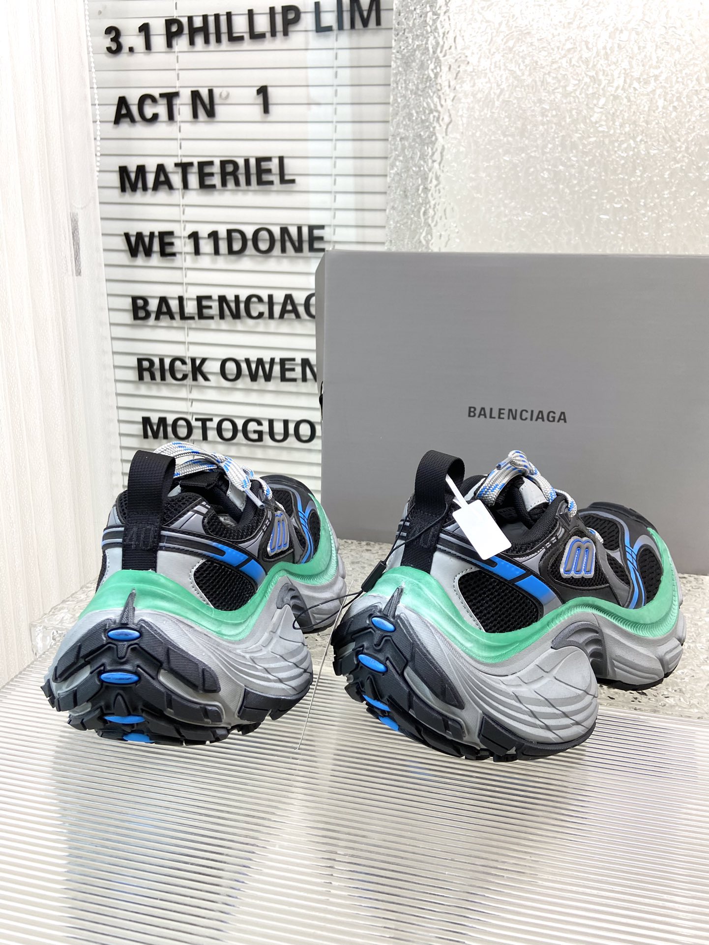 balenciaga メンズ スニーカー偽物 カジュアル 軽量 シューズ ランニング 男女兼用 グリーン_8