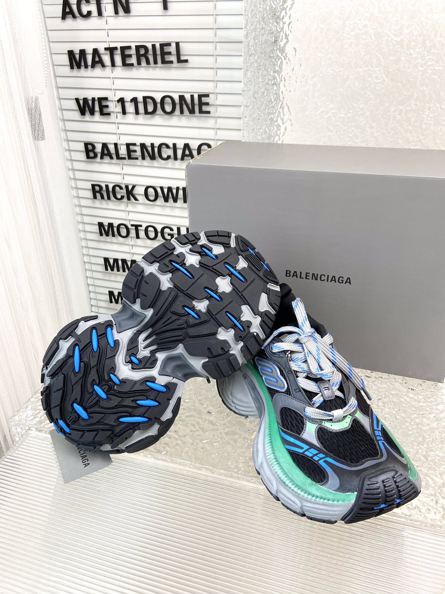 balenciaga メンズ スニーカー偽物 カジュアル 軽量 シューズ ランニング 男女兼用 グリーン_9