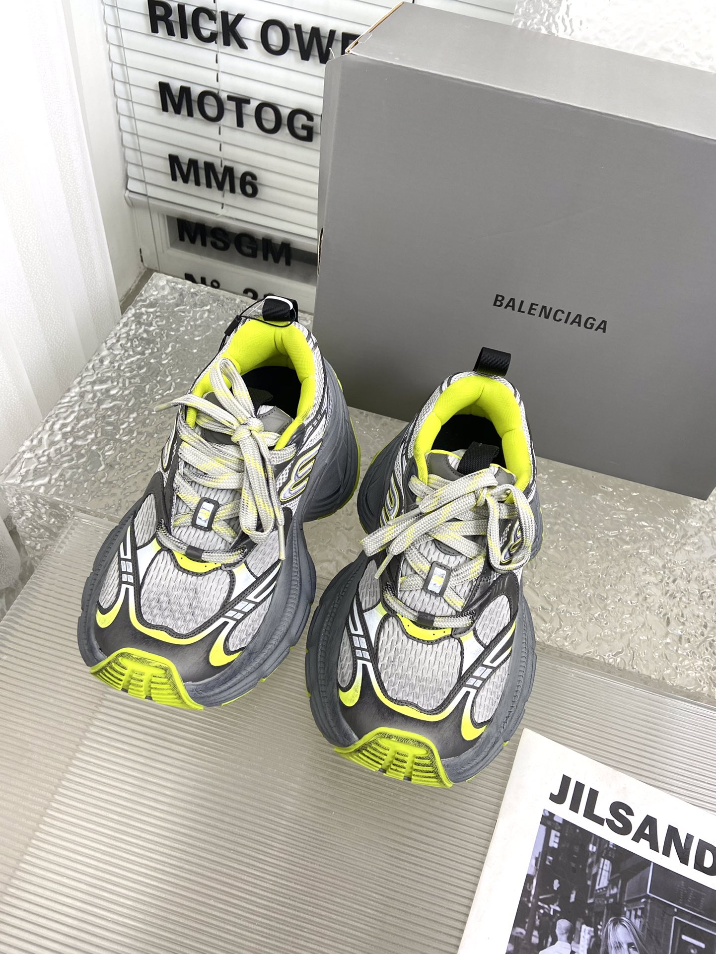 balenciaga レディース スニーカーコピー カジュアル 軽量 シューズ ランニング 男女兼用 イエロー_2