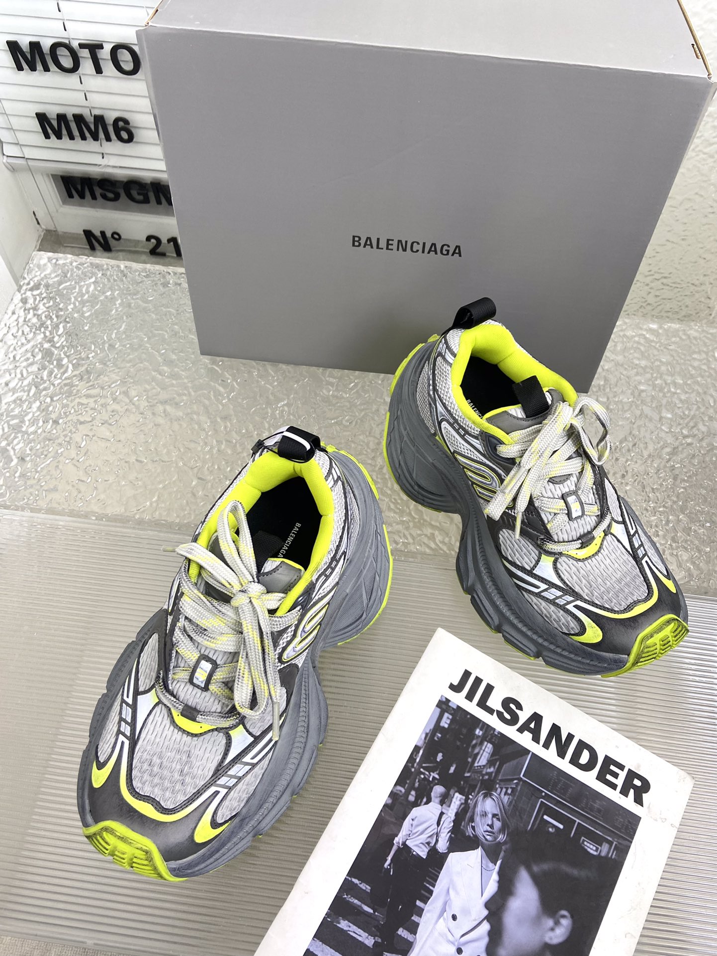 balenciaga レディース スニーカーコピー カジュアル 軽量 シューズ ランニング 男女兼用 イエロー_3
