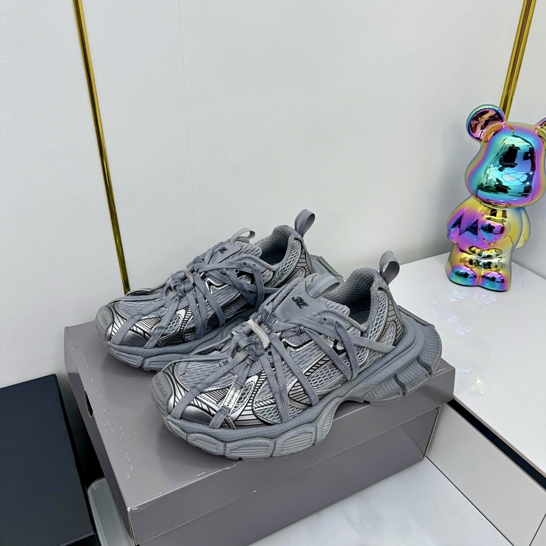最新到着‼バレンシアガ ダービー シューズコピー 通気性いい スニーカー 運動 ランニング グレー_8