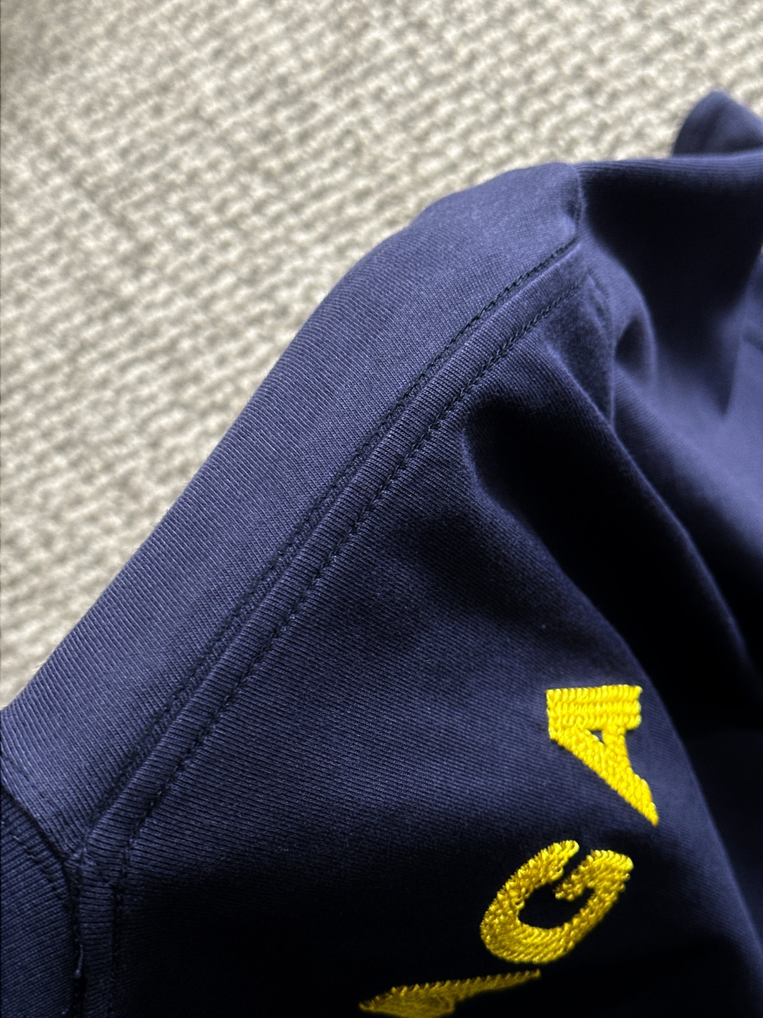 バレンシアガｔシャツスーパーコピー 通気性いい 純綿 トップス 短袖 プリント ブルー_4