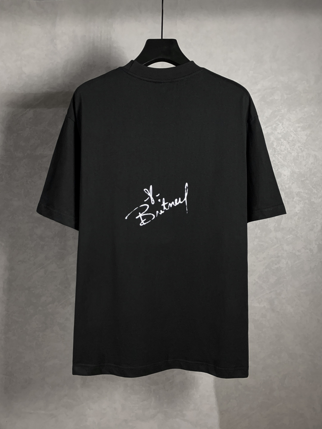 バイマ バレンシアガtシャツコピー 男女兼用 純綿 トップス 短袖 プリント ブラック_2