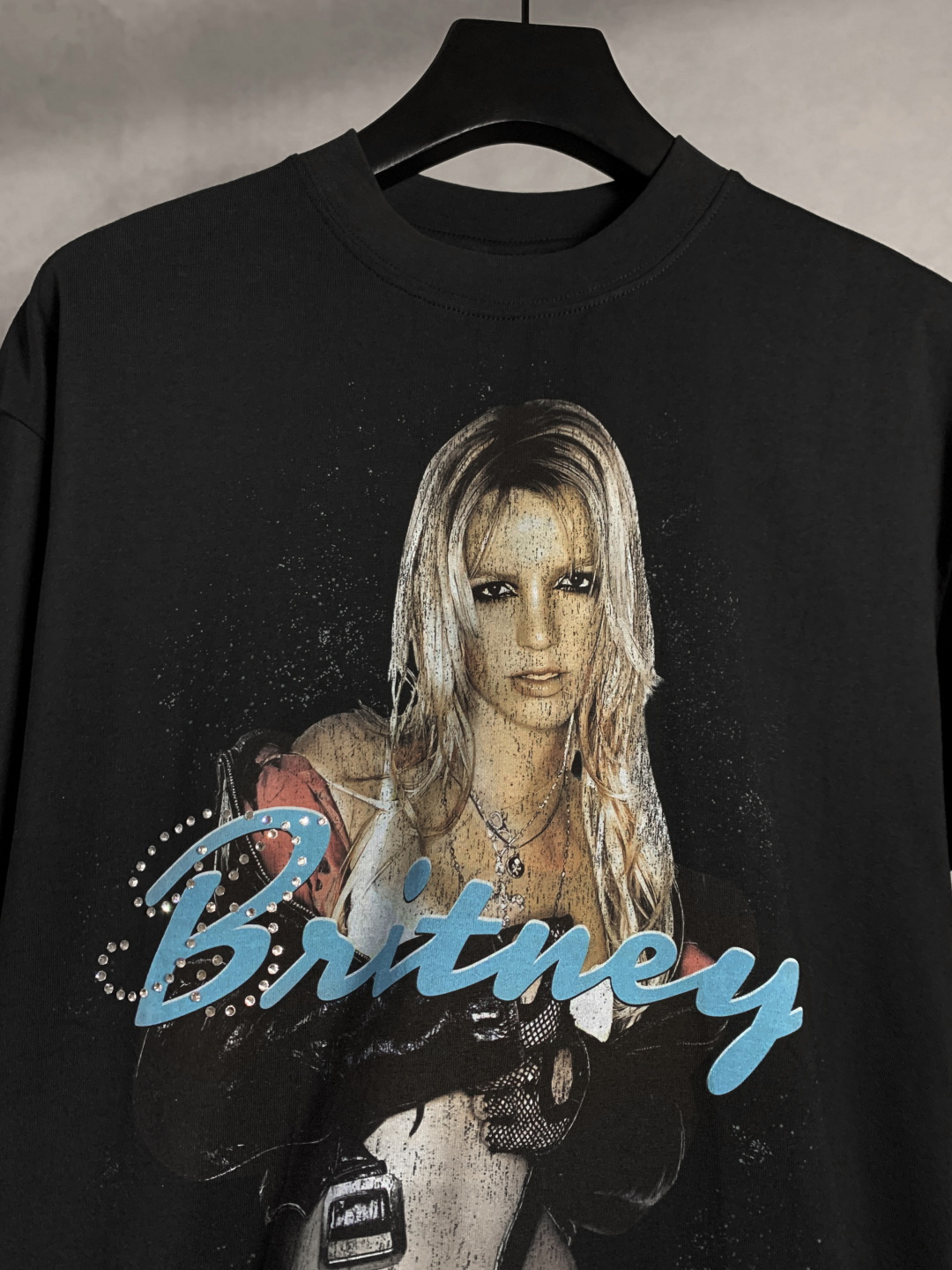 バイマ バレンシアガtシャツコピー 男女兼用 純綿 トップス 短袖 プリント ブラック_5