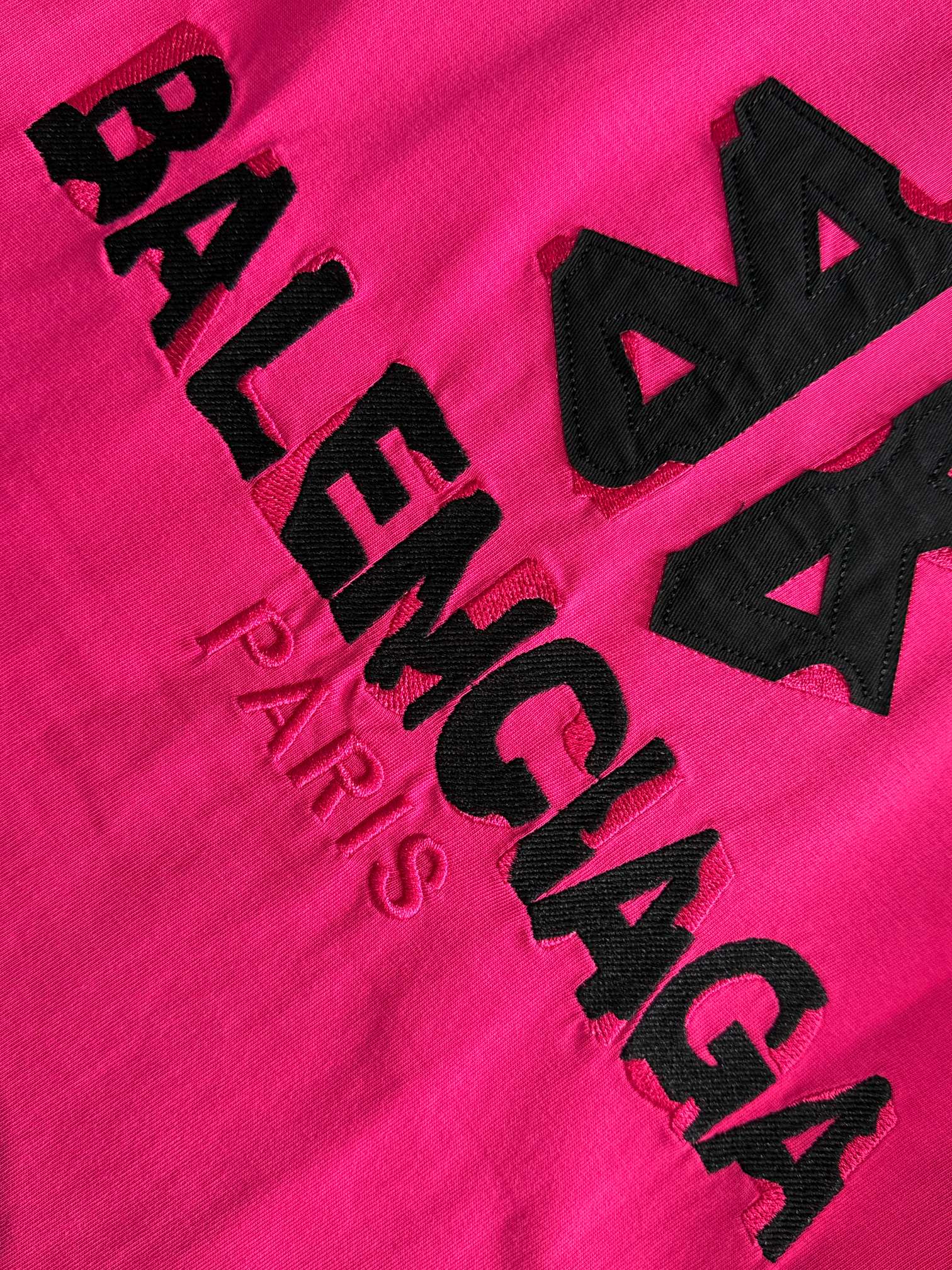 お得品‼バレンシアガ tシャツ アップルスーパーコピー 純綿 ゆったり トップス 短袖 プリント 男女兼用 ローズレッド_4