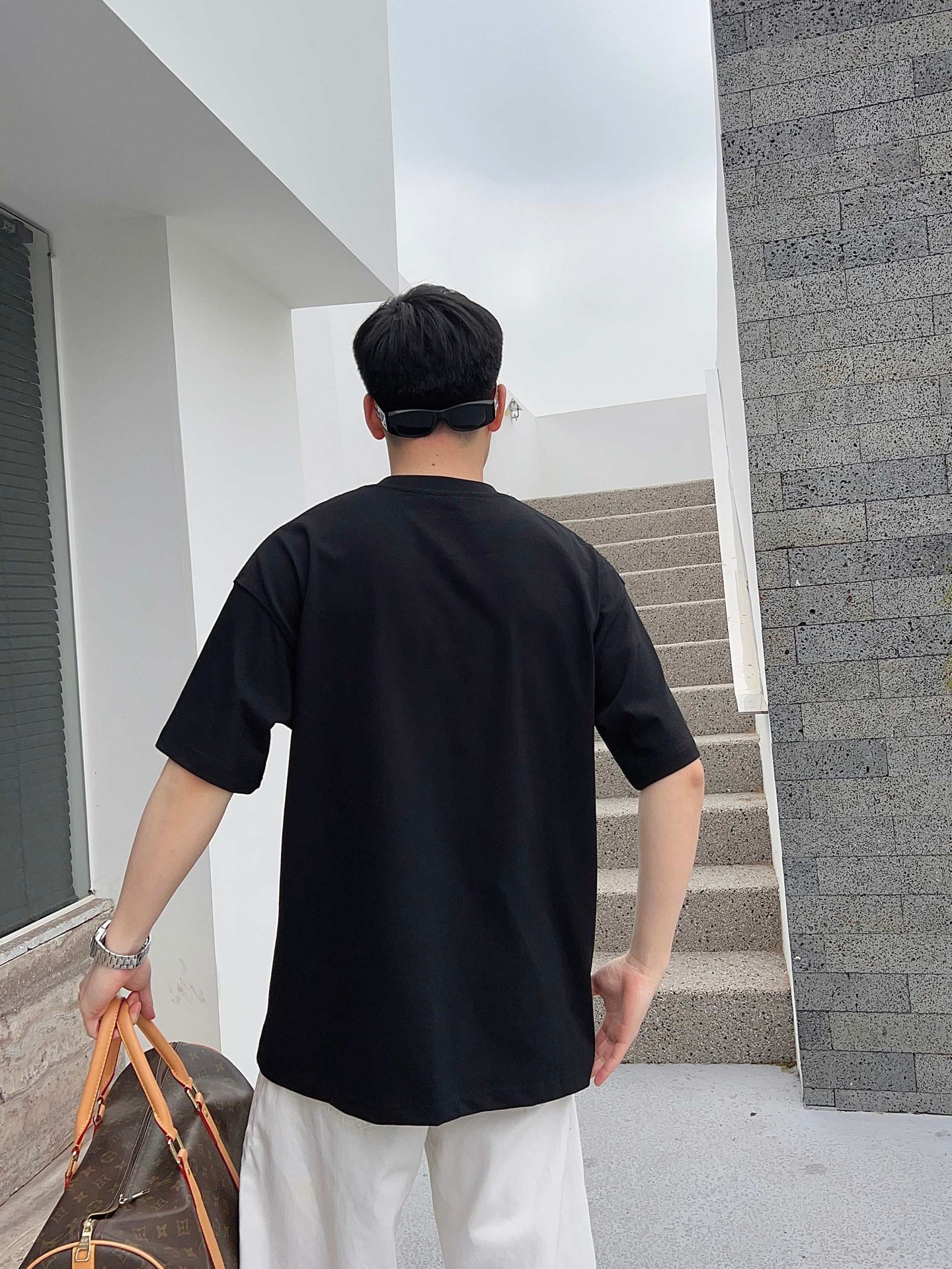 バレンシアガ tシャツ バンドＮ級品 ゆったり 高品質 トップス 100％綿 ブラック_7