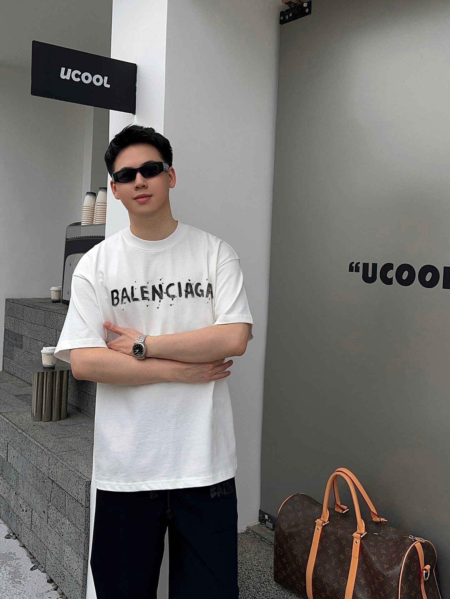 メンズ バレンシアガ tシャツ 公式偽物 ゆったり 高品質 トップス 全綿 ホワイト_5