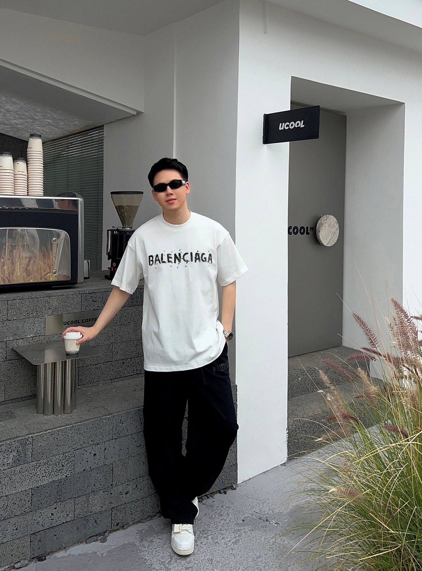 メンズ バレンシアガ tシャツ 公式偽物 ゆったり 高品質 トップス 全綿 ホワイト_7