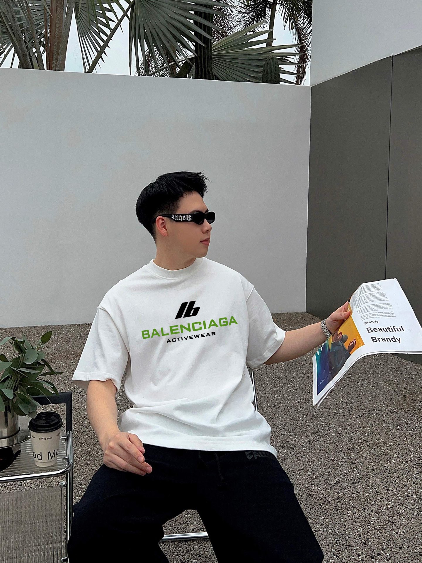 お買い得品 バレンシアガ tシャツ 着こなしスーパーコピー ゆったり 高品質 トップス 全綿 ブラック_4
