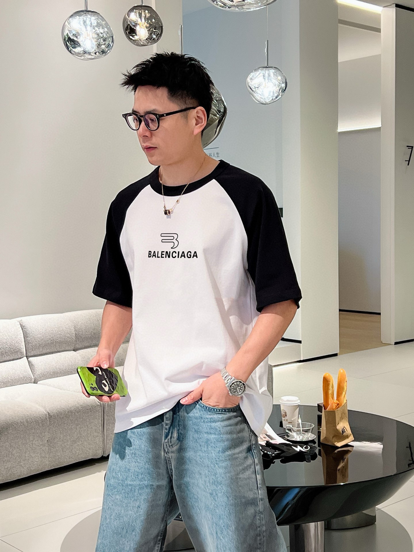 バレンシアガ tシャツ激安スーパーコピー ゆったり 無地 ハンサム トップス 全綿 ホワイト_2