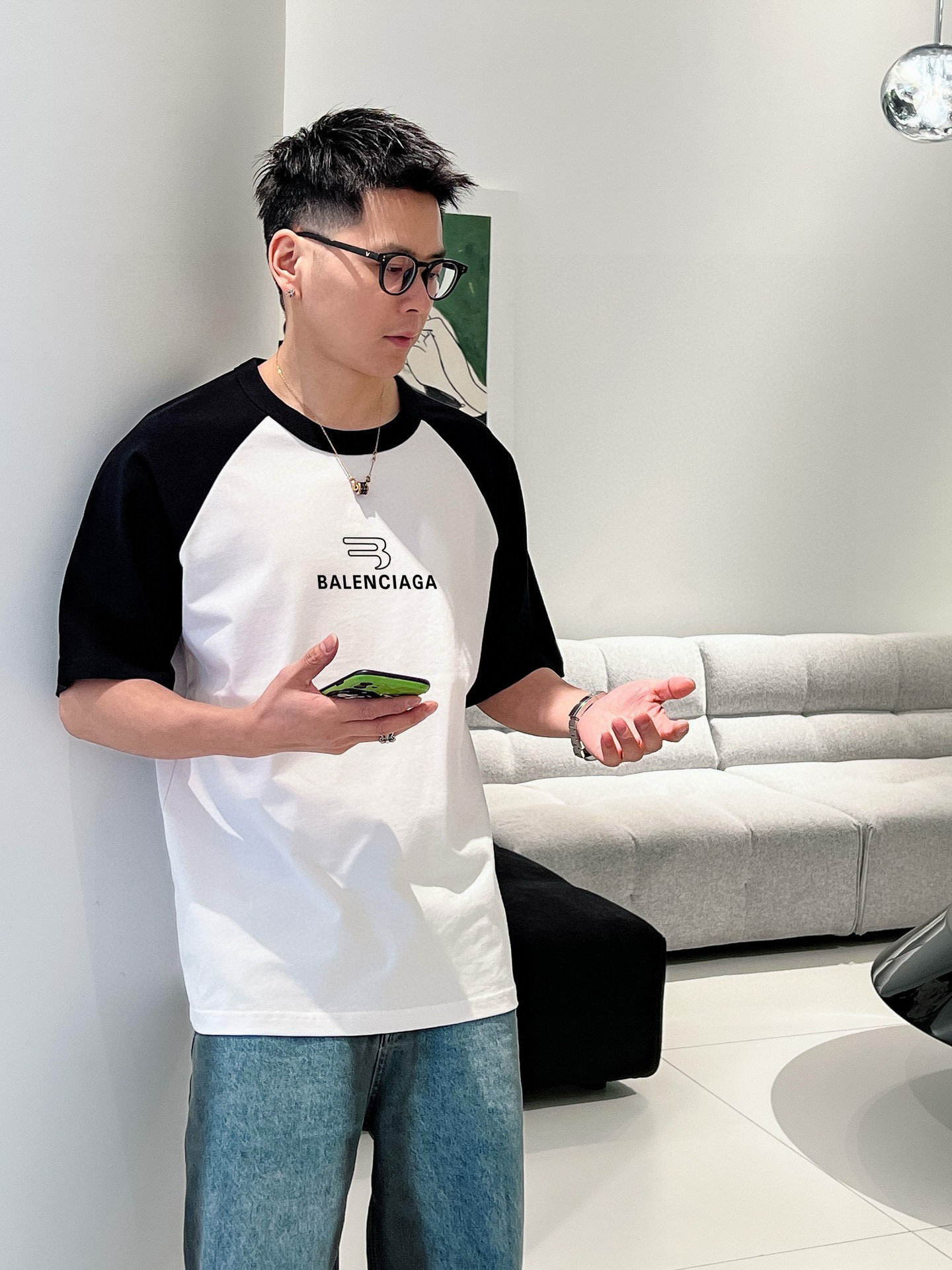 バレンシアガ tシャツ激安スーパーコピー ゆったり 無地 ハンサム トップス 全綿 ホワイト_4
