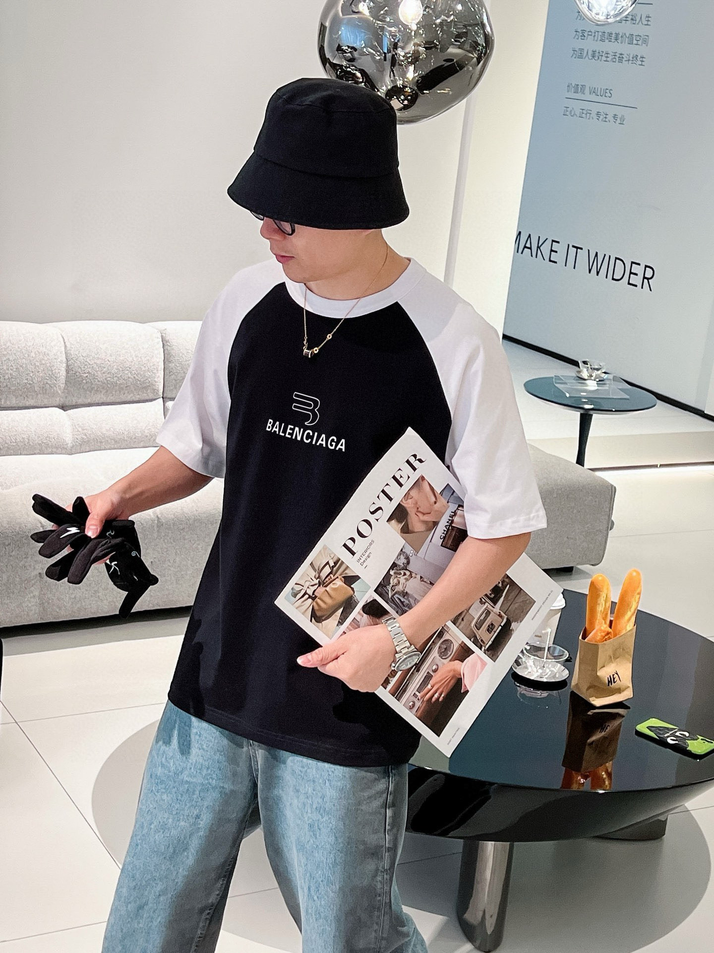 バレンシアガ tシャツ公式Ｎ級品 ゆったり 無地 ハンサム トップス 全綿 ブラック_5