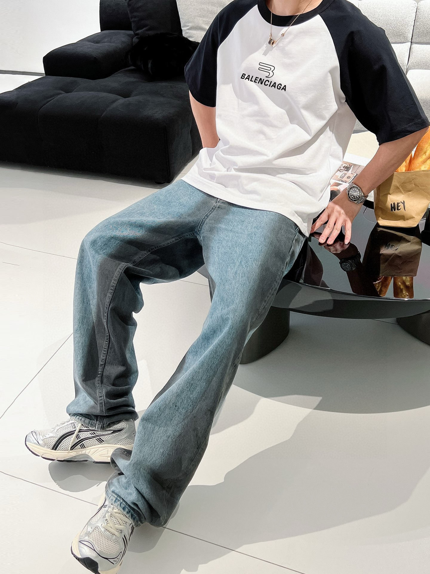 バレンシアガコラボtシャツ偽物 綿100％ ゆったり 無地 ハンサム トップス ホワイト_7