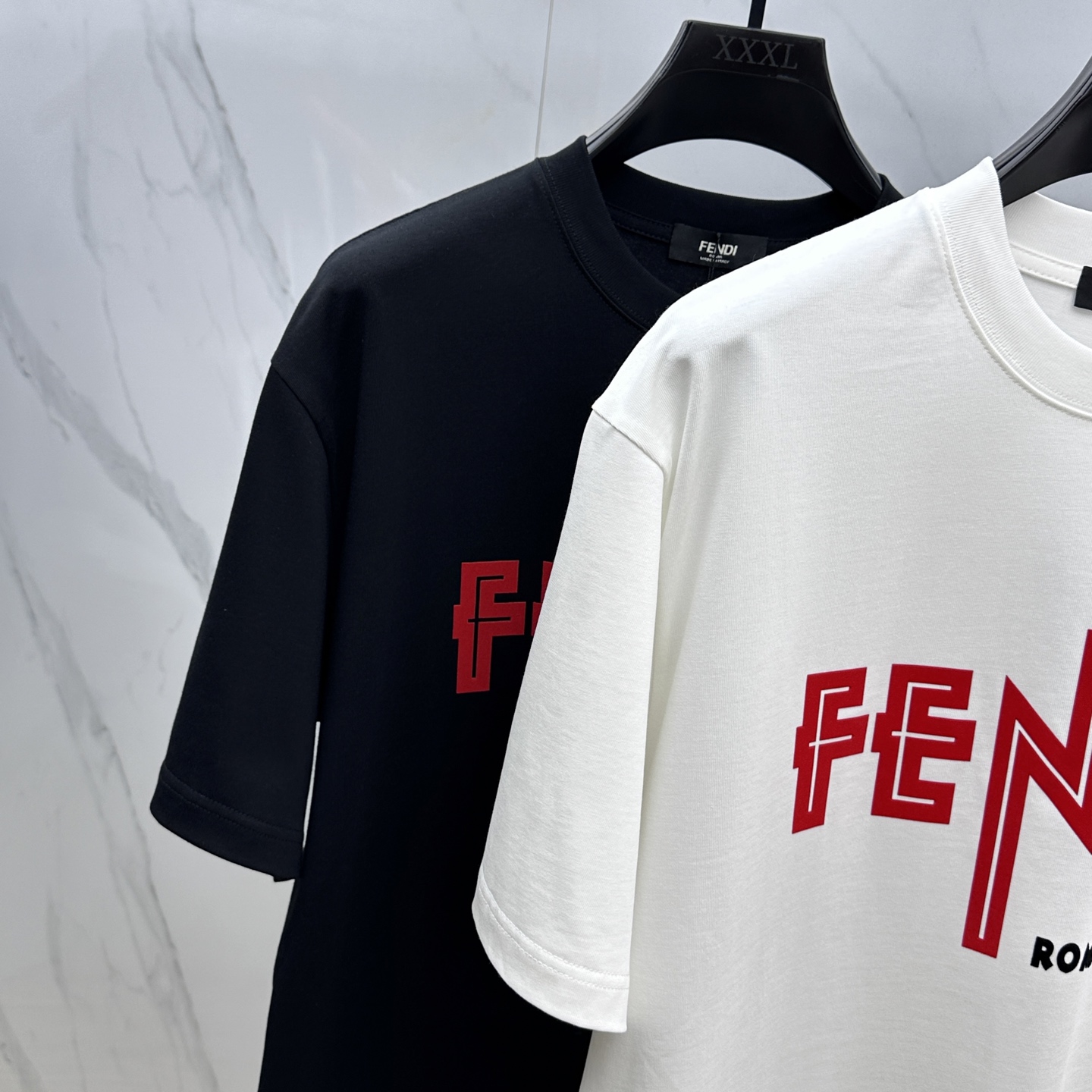 fendi 半袖偽物 シンプル 純綿 トップス プリント 短袖 ゆったり 男女兼用 ホワイト_4