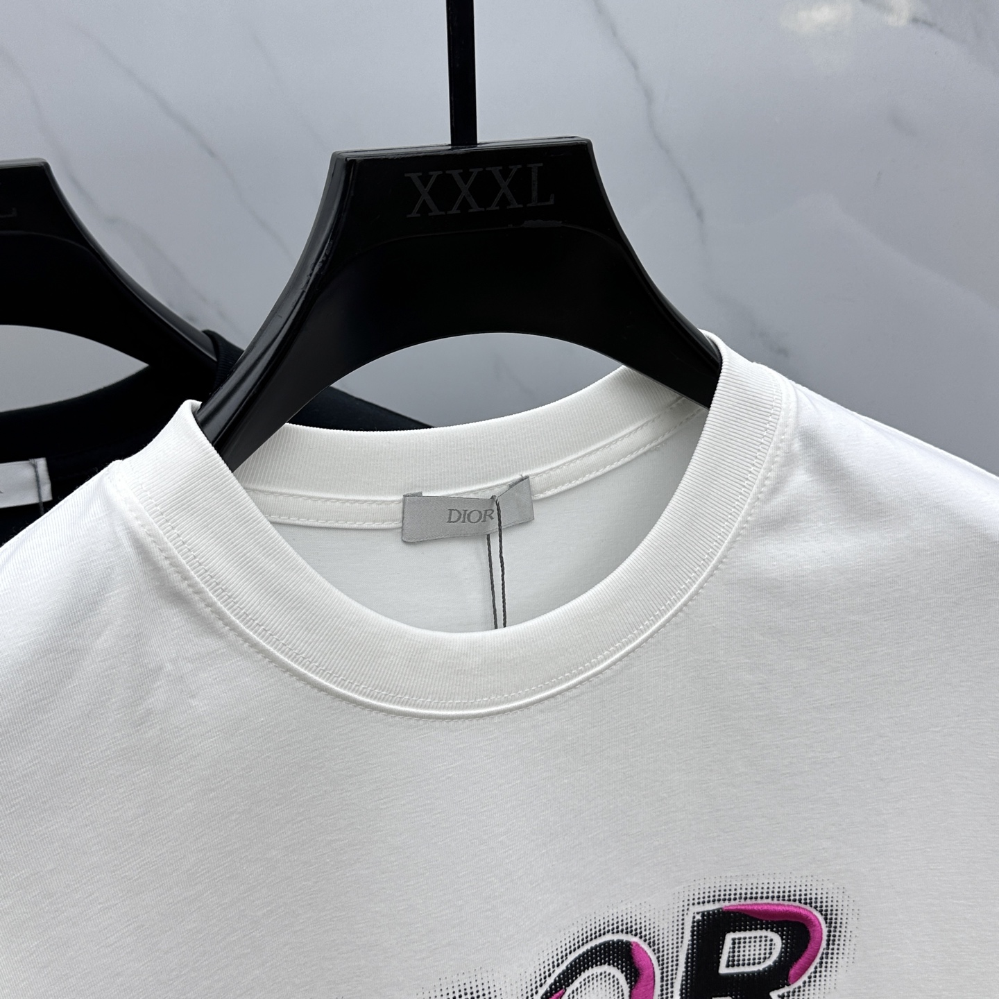 男女兼用 ディオールtシャツヤフオク偽物 短袖 プリント 通気性いい トップス ホワイト_6