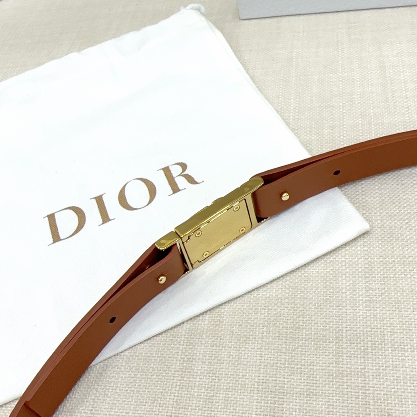 DIOR デイデイト ベルトコピー 高品質な本革 レザー ビジネス 通勤 幅2.0cm 優雅レディ ブラウン_5