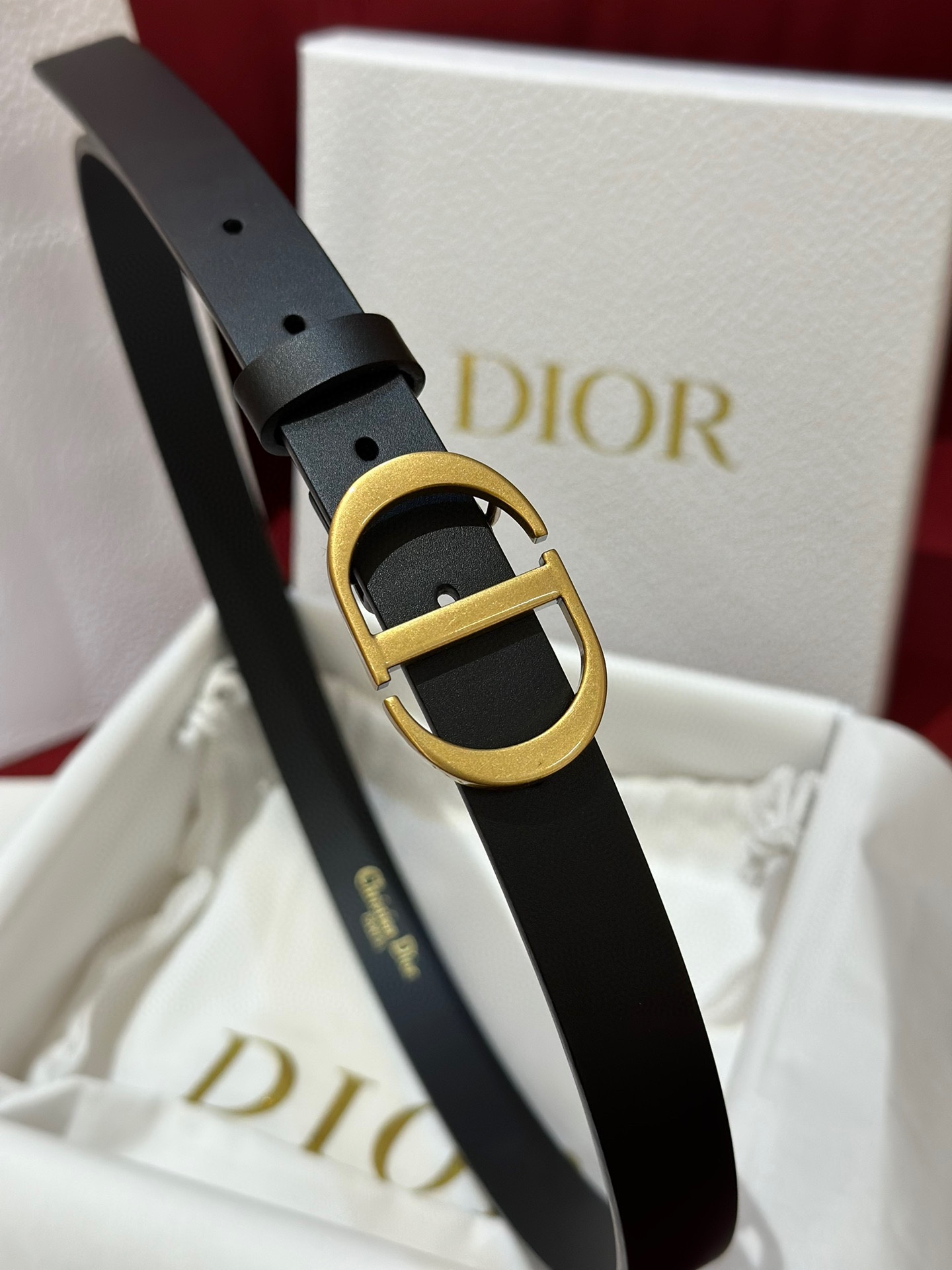 優雅レディ  Dior ベルトコピー 牛革 レザー ビジネス 通勤 幅2.0cm ブラック_4