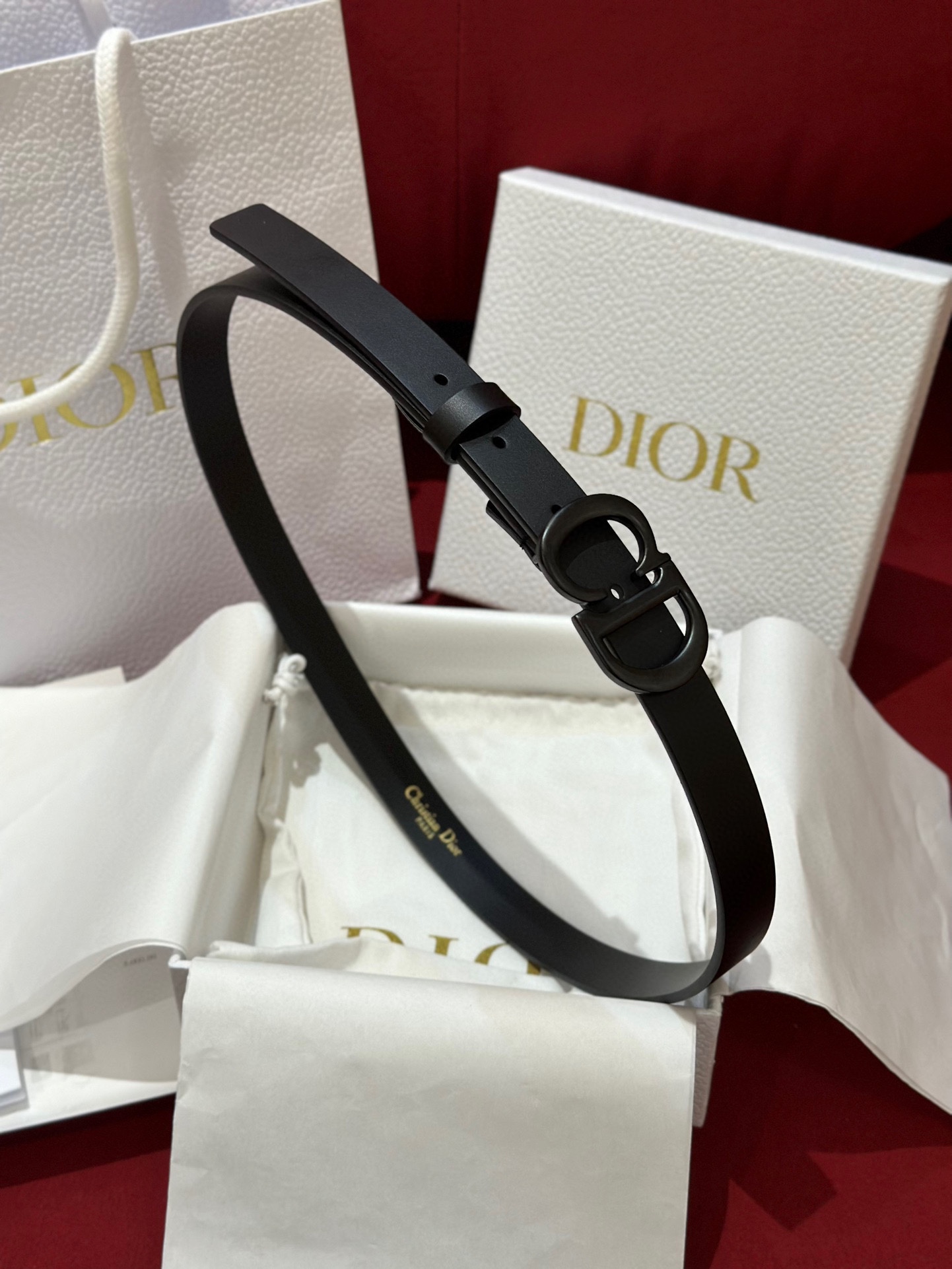 DIOR デイリーベルト アメリカスーパーコピー 牛革 レザー ビジネス 通勤 幅2.0cm ブラック_1
