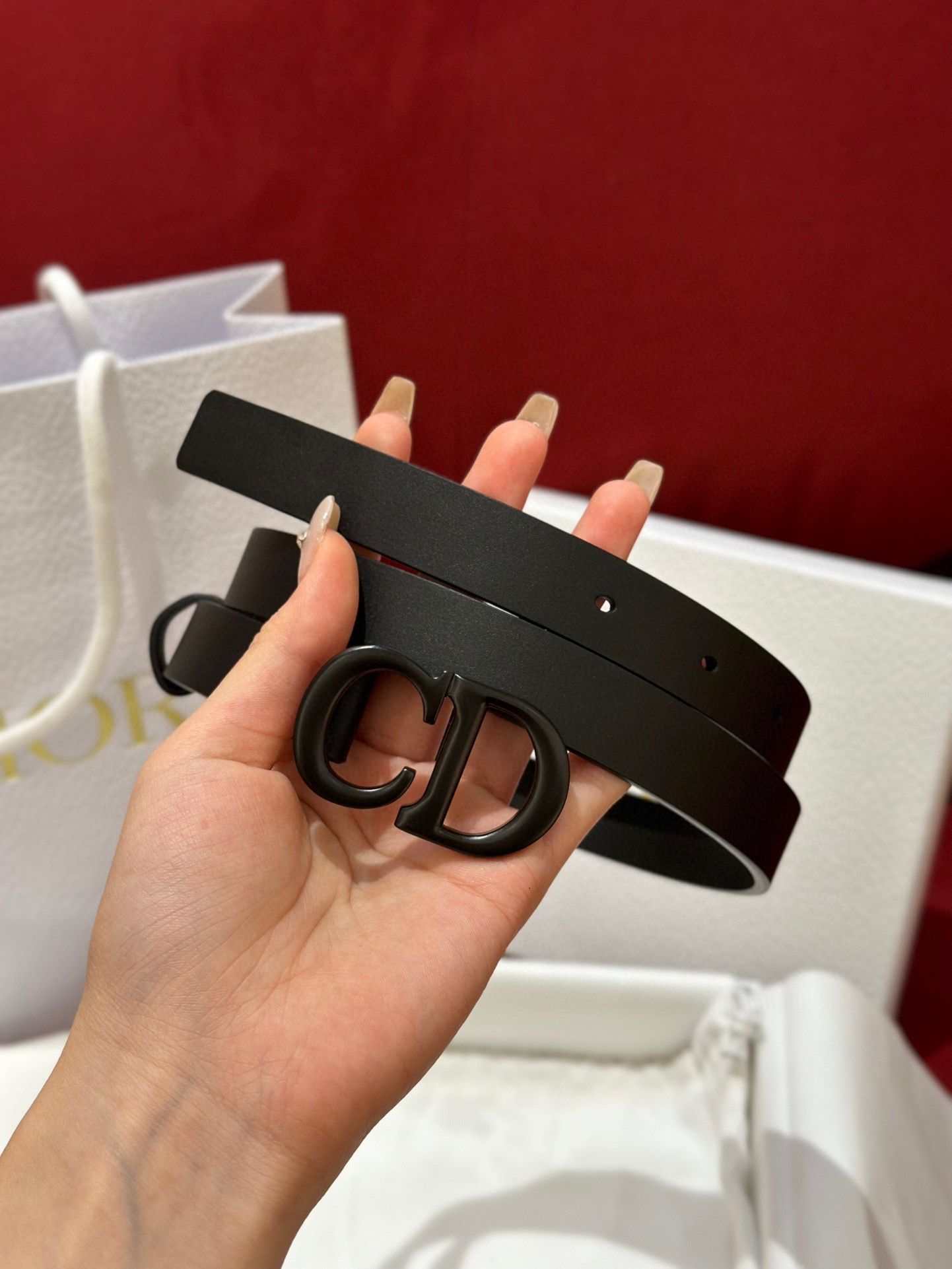 DIOR デイリーベルト アメリカスーパーコピー 牛革 レザー ビジネス 通勤 幅2.0cm ブラック_3