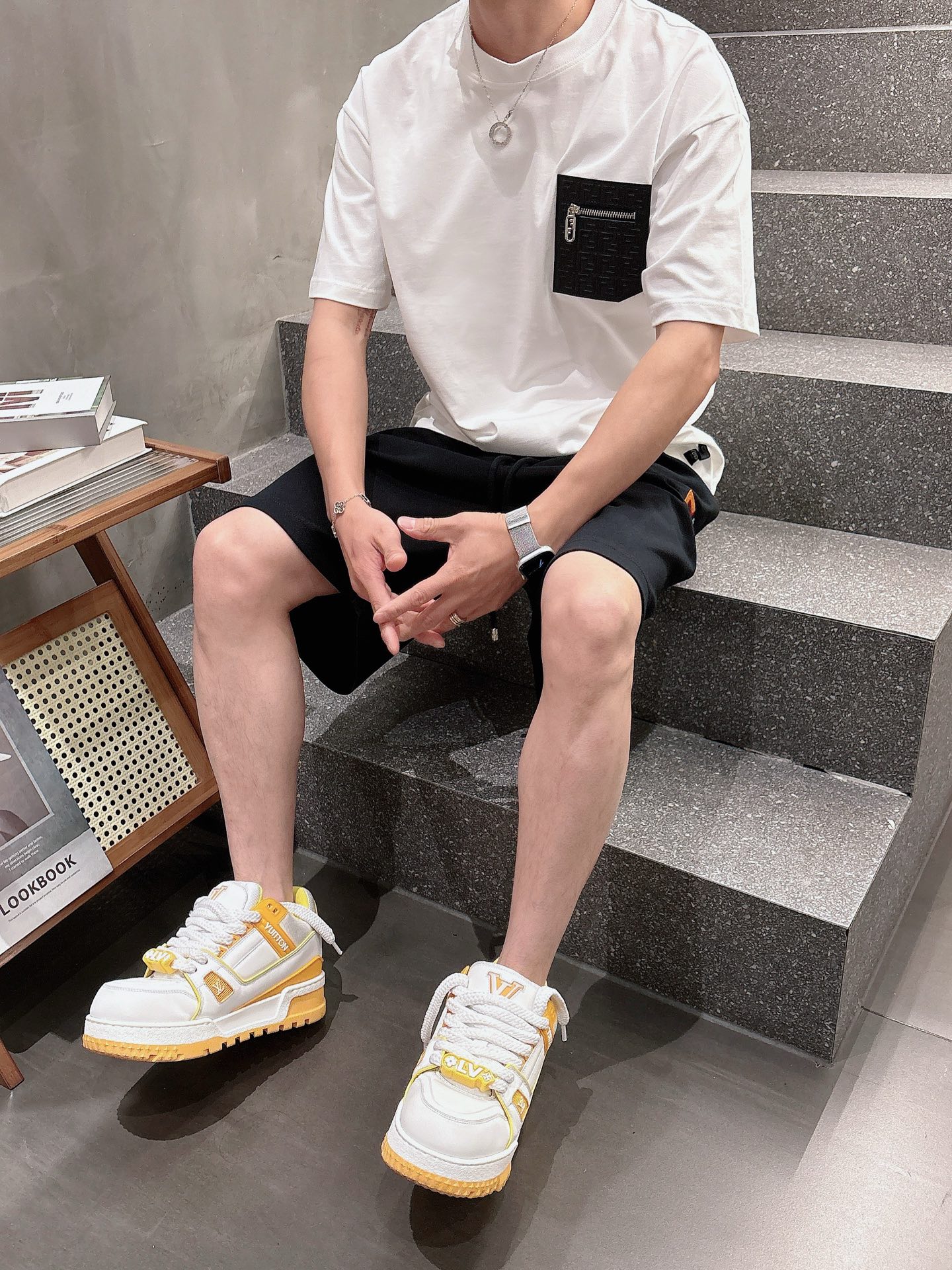 フェンディ ショートパンツスーパーコピー カジュアルズボン 柔軟 100％綿 スポーツ ブラック_12